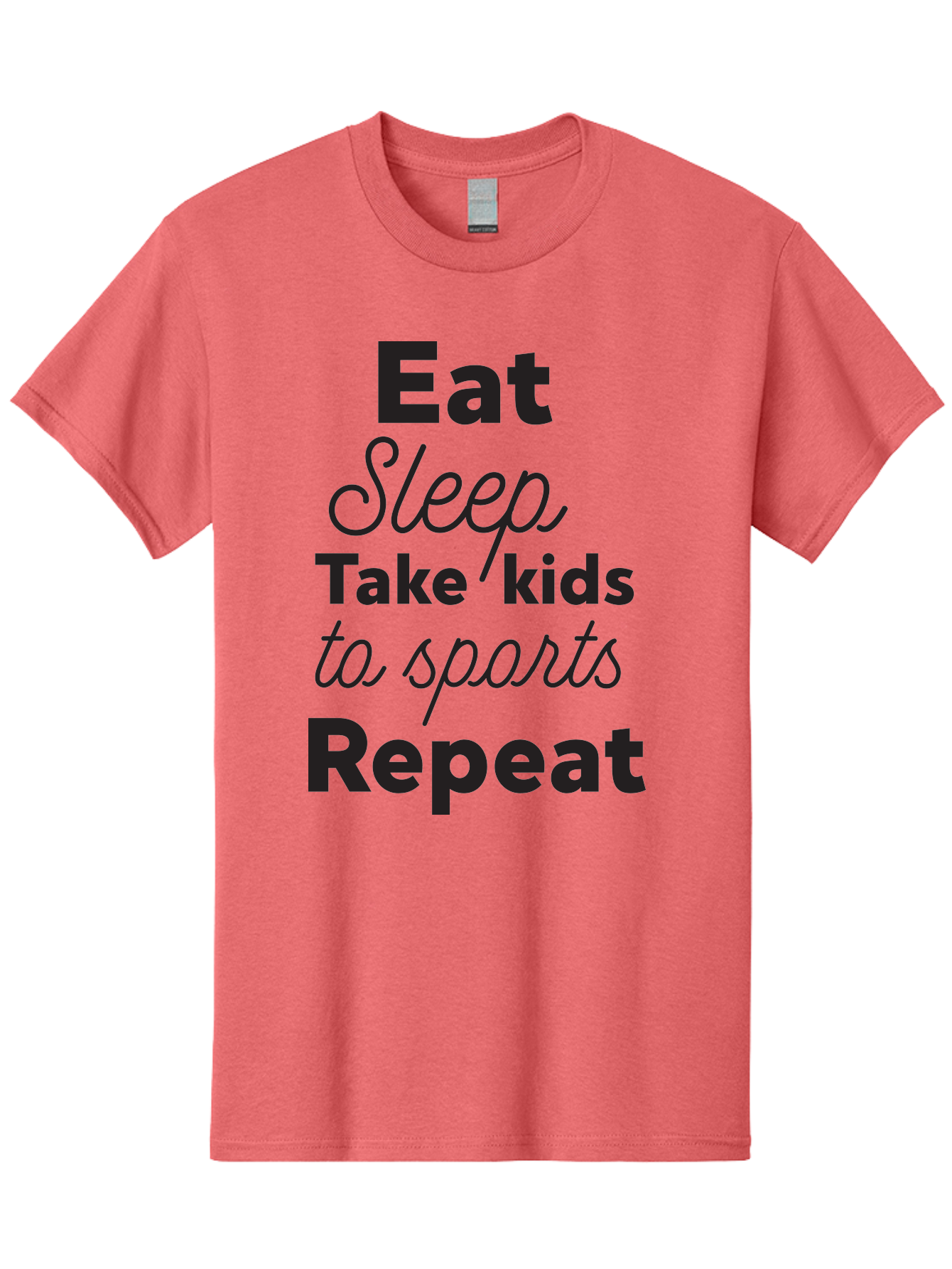 Eat-Sleep-Take-Kids-To-Sports-Repeat Men'S Graphic Tee, 100% Cotton, Comfortable Casual Summer Wear, Machine Washable, Busy Parents, Parenting Life, Family Activities, Kids Sports, Daily Routine, Parenting Humor, Eat Sleep Repeat Aac682 17