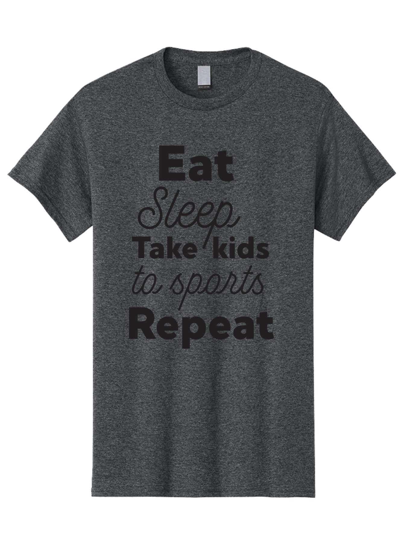 Eat-Sleep-Take-Kids-To-Sports-Repeat Men'S Graphic Tee, 100% Cotton, Comfortable Casual Summer Wear, Machine Washable, Busy Parents, Parenting Life, Family Activities, Kids Sports, Daily Routine, Parenting Humor, Eat Sleep Repeat Aac682 15