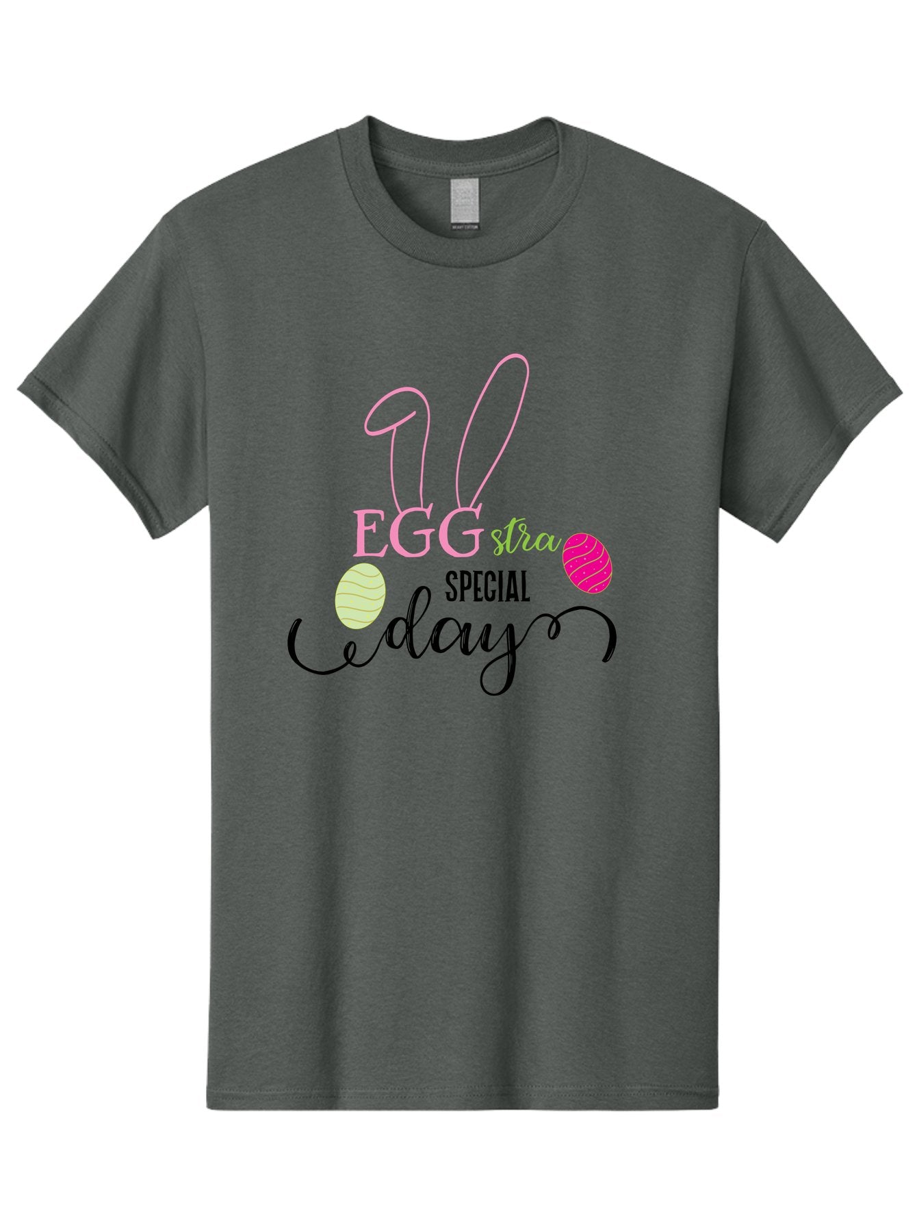 Eggstra-Special-Day Men'S Graphic Tee, 100% Cotton, Comfortable Casual Summer Wear, Machine Washable, Easter Eggs, Bunny Ears, Easter Celebration, Springtime Festivities, Holiday Graphics, Easter-Themed Decor, Festive Eggs, Easter Egg Hunt Aac684