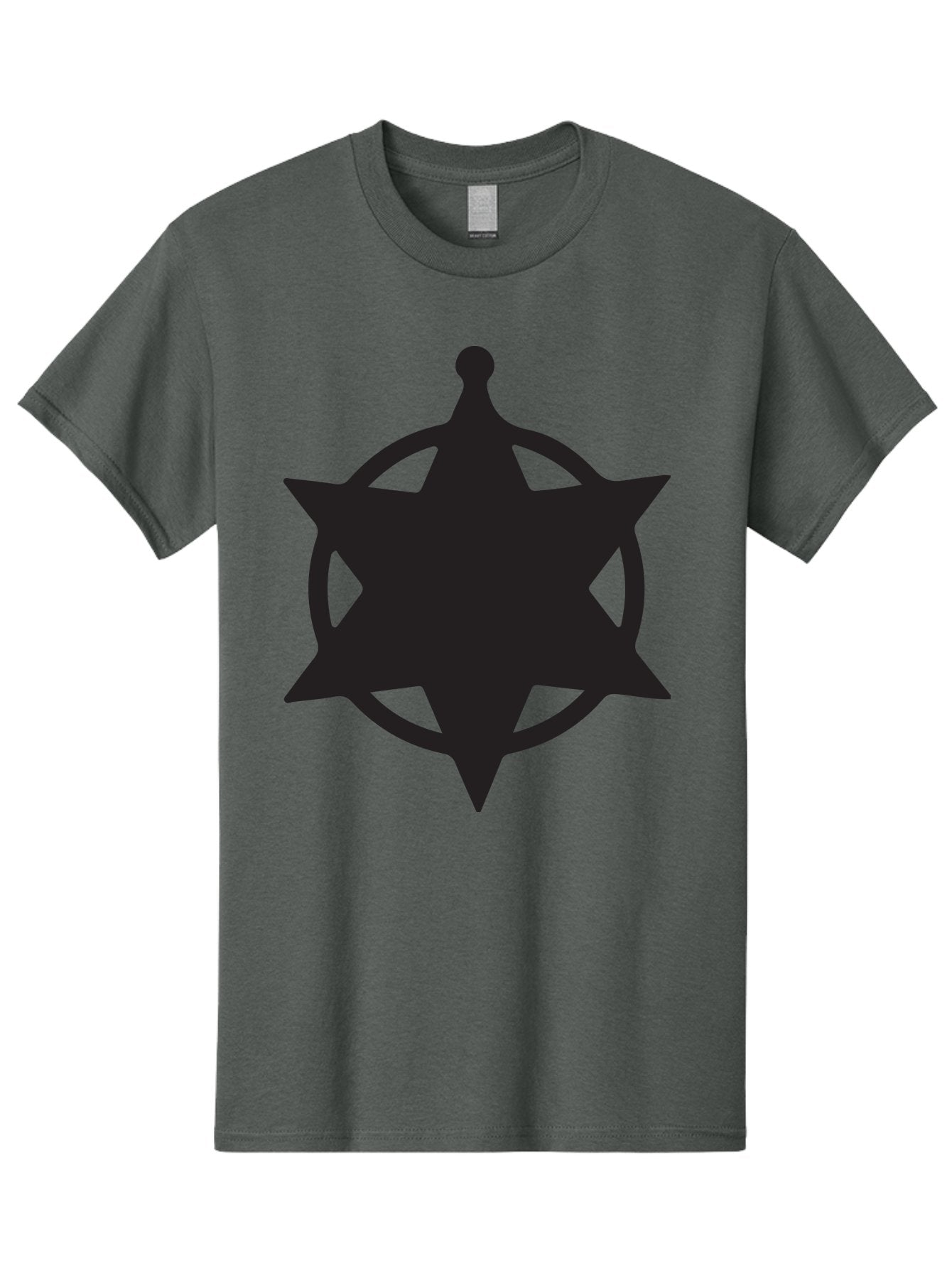 Eight-Pointed-Star-Symbol Men'S Graphic Tee, 100% Cotton, Comfortable Casual Summer Wear, Machine Washable, Chaos Symbol, Chaos Star, Eight Pointed Star, Occult Symbol, Pagan Symbol, Mystical Emblem, Abstract Art, Symbolic Representation Aac685 15