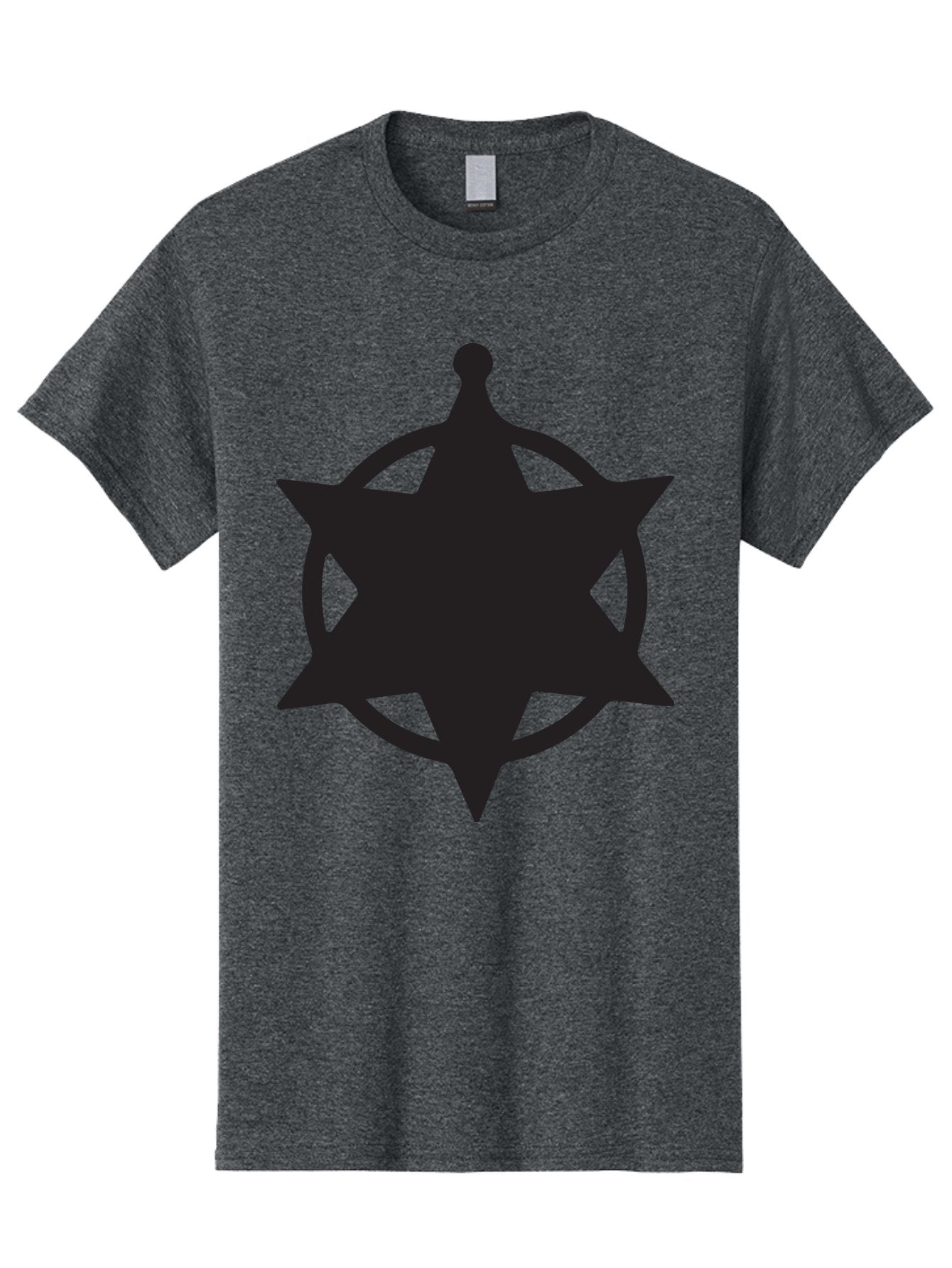 Eight-Pointed-Star-Symbol Men'S Graphic Tee, 100% Cotton, Comfortable Casual Summer Wear, Machine Washable, Chaos Symbol, Chaos Star, Eight Pointed Star, Occult Symbol, Pagan Symbol, Mystical Emblem, Abstract Art, Symbolic Representation Aac685 3