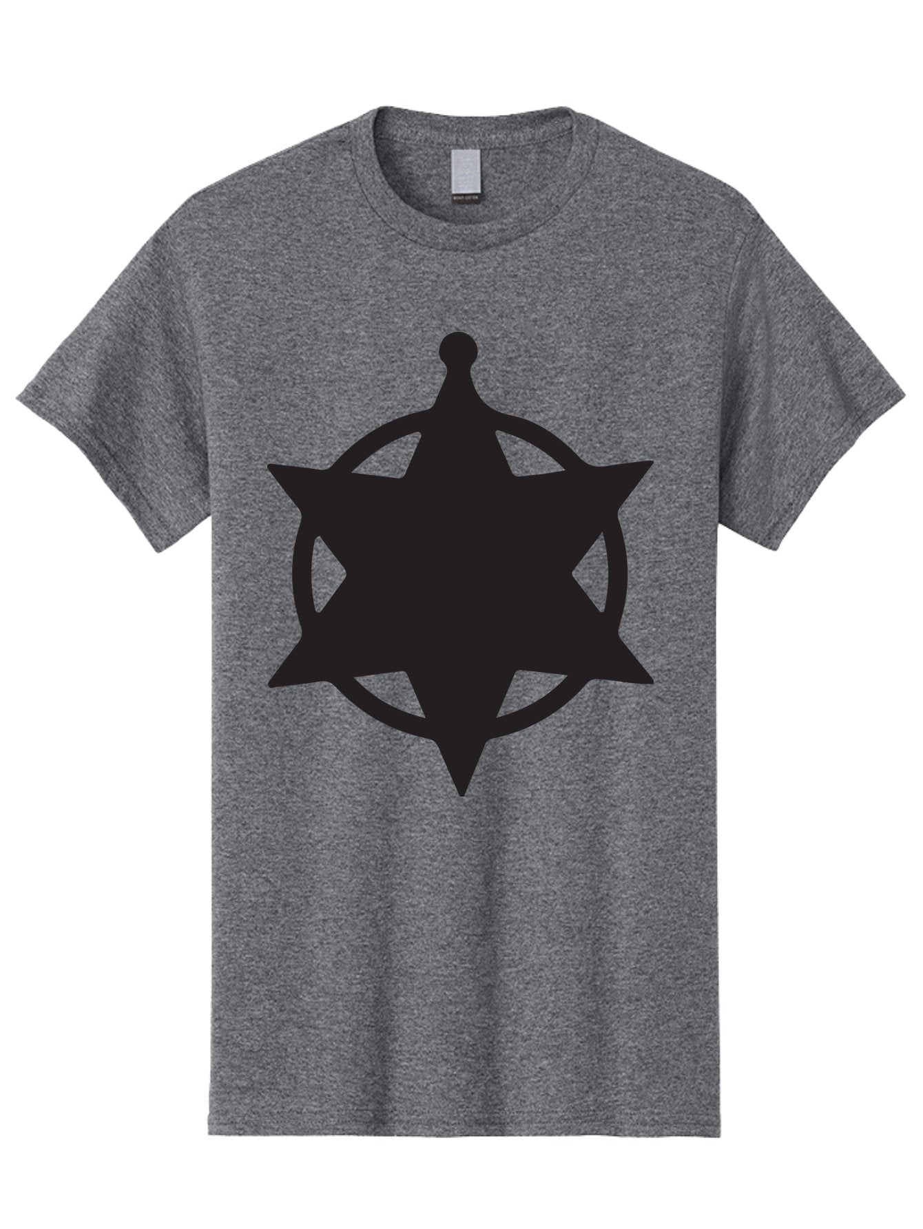 Eight-Pointed-Star-Symbol Men'S Graphic Tee, 100% Cotton, Comfortable Casual Summer Wear, Machine Washable, Chaos Symbol, Chaos Star, Eight Pointed Star, Occult Symbol, Pagan Symbol, Mystical Emblem, Abstract Art, Symbolic Representation Aac685 12