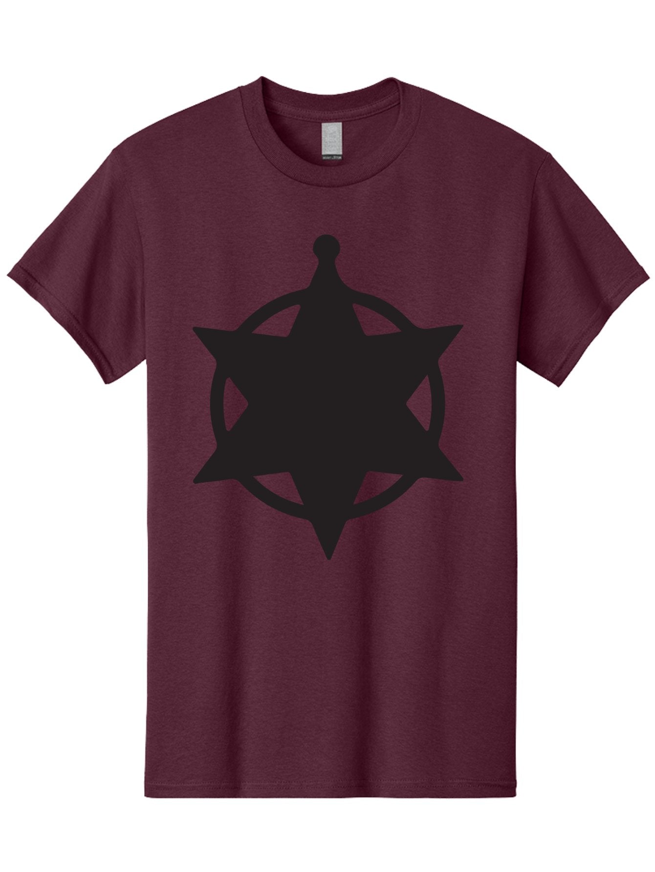 Eight-Pointed-Star-Symbol Men'S Graphic Tee, 100% Cotton, Comfortable Casual Summer Wear, Machine Washable, Chaos Symbol, Chaos Star, Eight Pointed Star, Occult Symbol, Pagan Symbol, Mystical Emblem, Abstract Art, Symbolic Representation Aac685 9