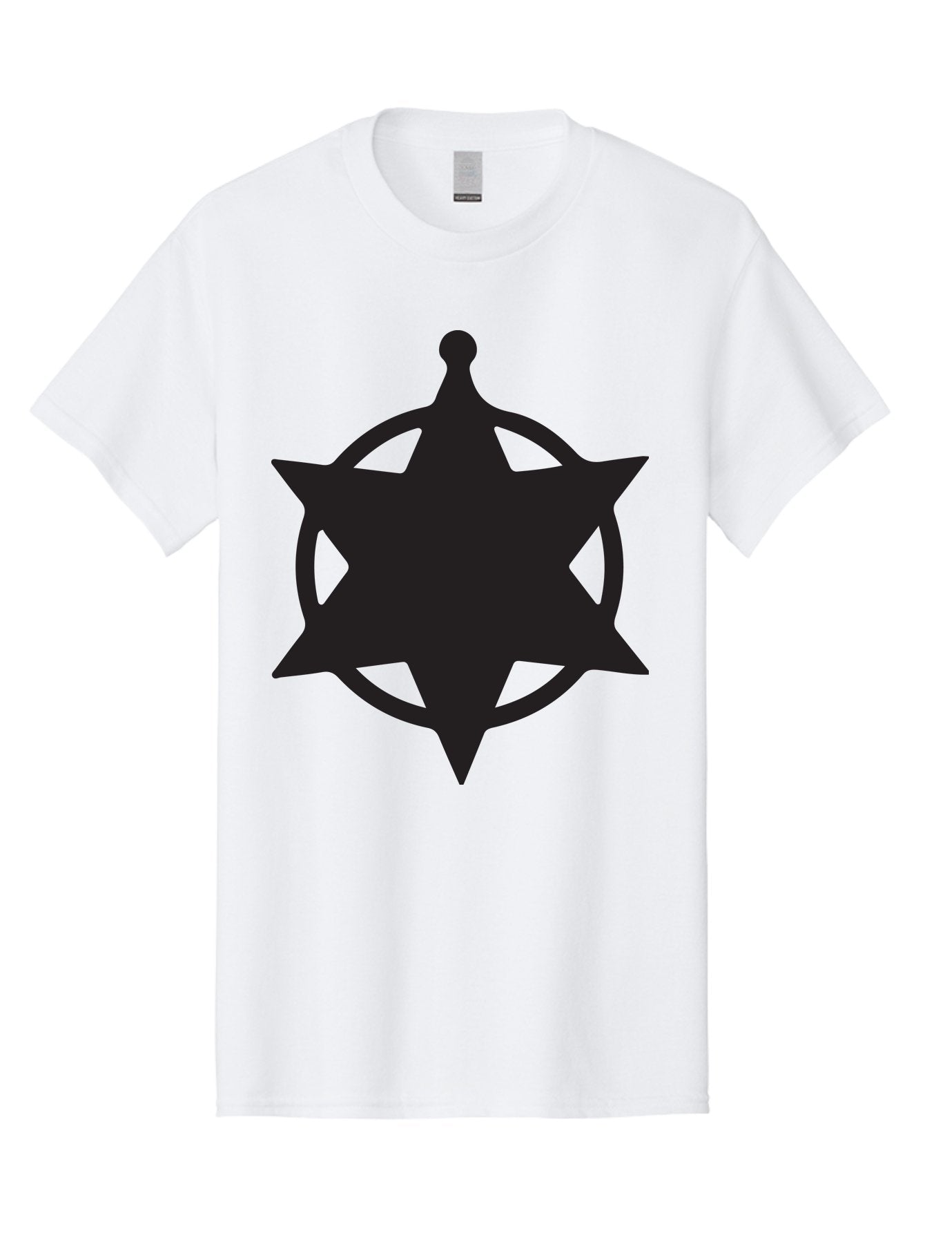 Eight-Pointed-Star-Symbol Men'S Graphic Tee, 100% Cotton, Comfortable Casual Summer Wear, Machine Washable, Chaos Symbol, Chaos Star, Eight Pointed Star, Occult Symbol, Pagan Symbol, Mystical Emblem, Abstract Art, Symbolic Representation Aac685 1