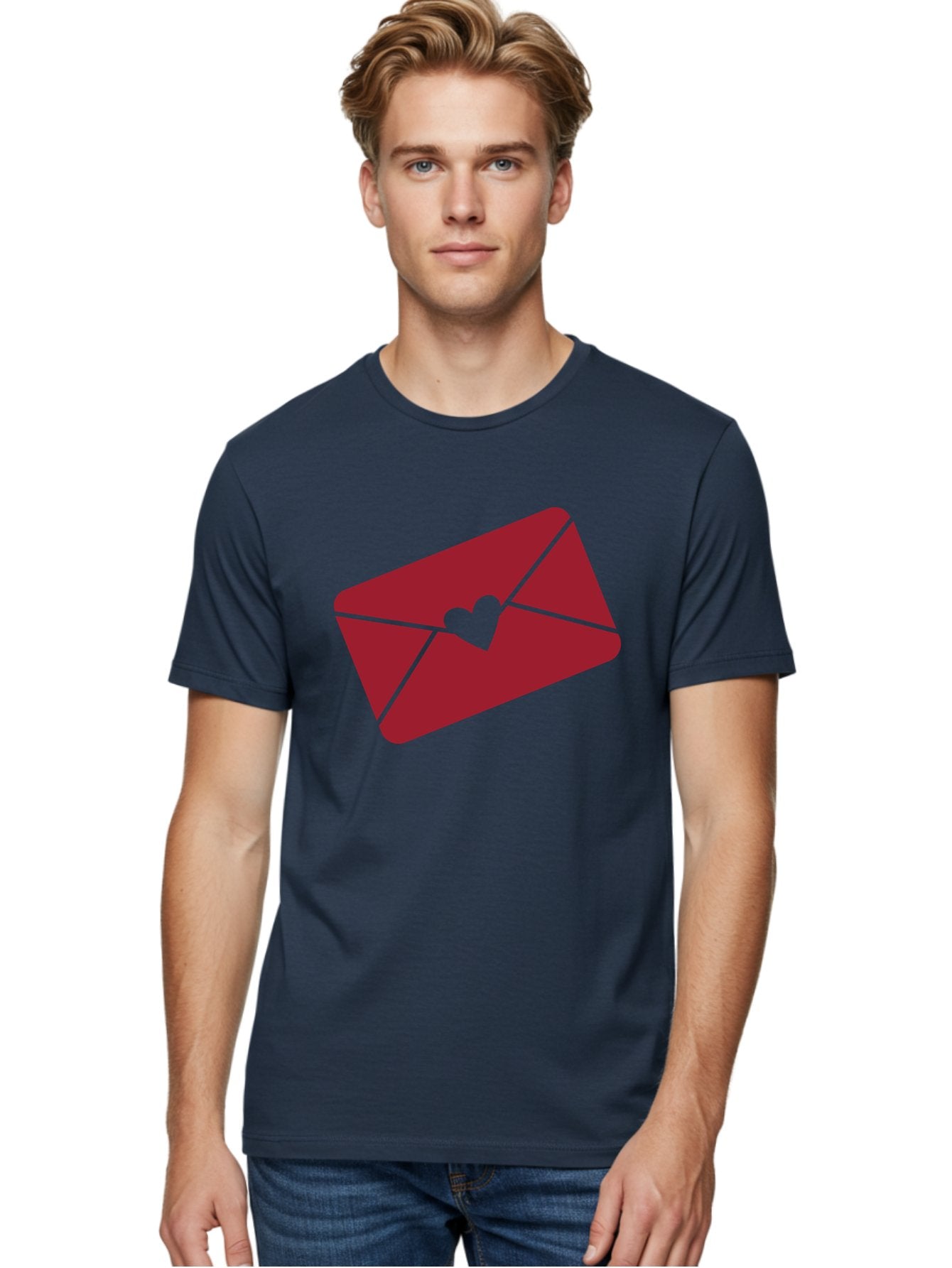 Envelope-With-Heart-1 Men'S Graphic Tee, 100% Cotton, Comfortable Casual Summer Wear, Machine Washable, Love Letter, Romantic Gesture, Heartfelt Message, Envelope Icon, Sealed With Love, Heartfelt Symbol, Affectionate Gesture, Loving Note Aac688 22