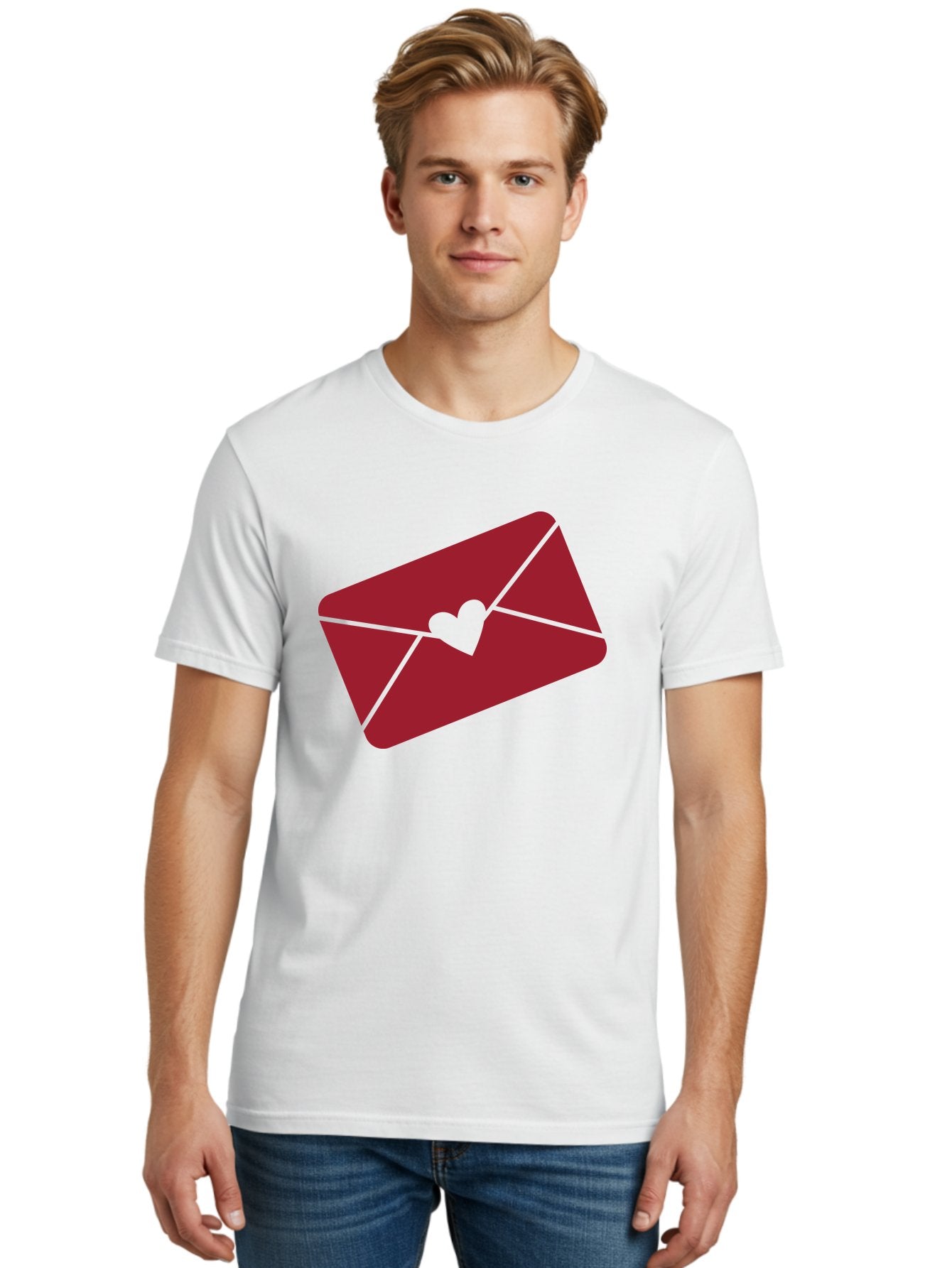 Envelope-With-Heart-1 Men'S Graphic Tee, 100% Cotton, Comfortable Casual Summer Wear, Machine Washable, Love Letter, Romantic Gesture, Heartfelt Message, Envelope Icon, Sealed With Love, Heartfelt Symbol, Affectionate Gesture, Loving Note Aac688 18