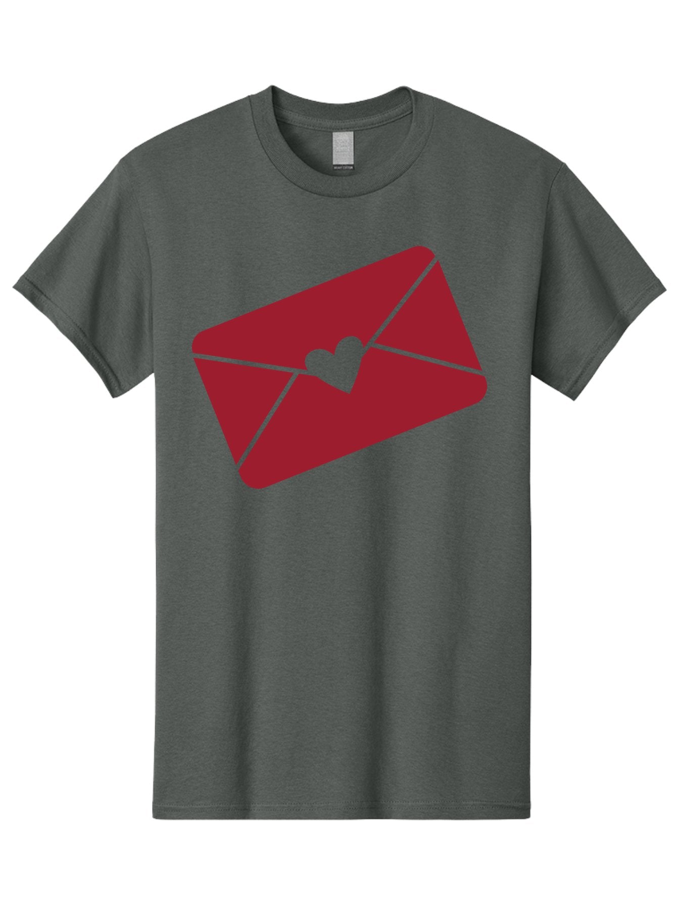 Envelope-With-Heart Men'S Graphic Tee, 100% Cotton, Comfortable Casual Summer Wear, Machine Washable, Love Letter, Romantic Gesture, Valentines Day Card, Heart Symbol, Sealed Envelope, Affectionate Message, Digital Illustration, Aac689 10
