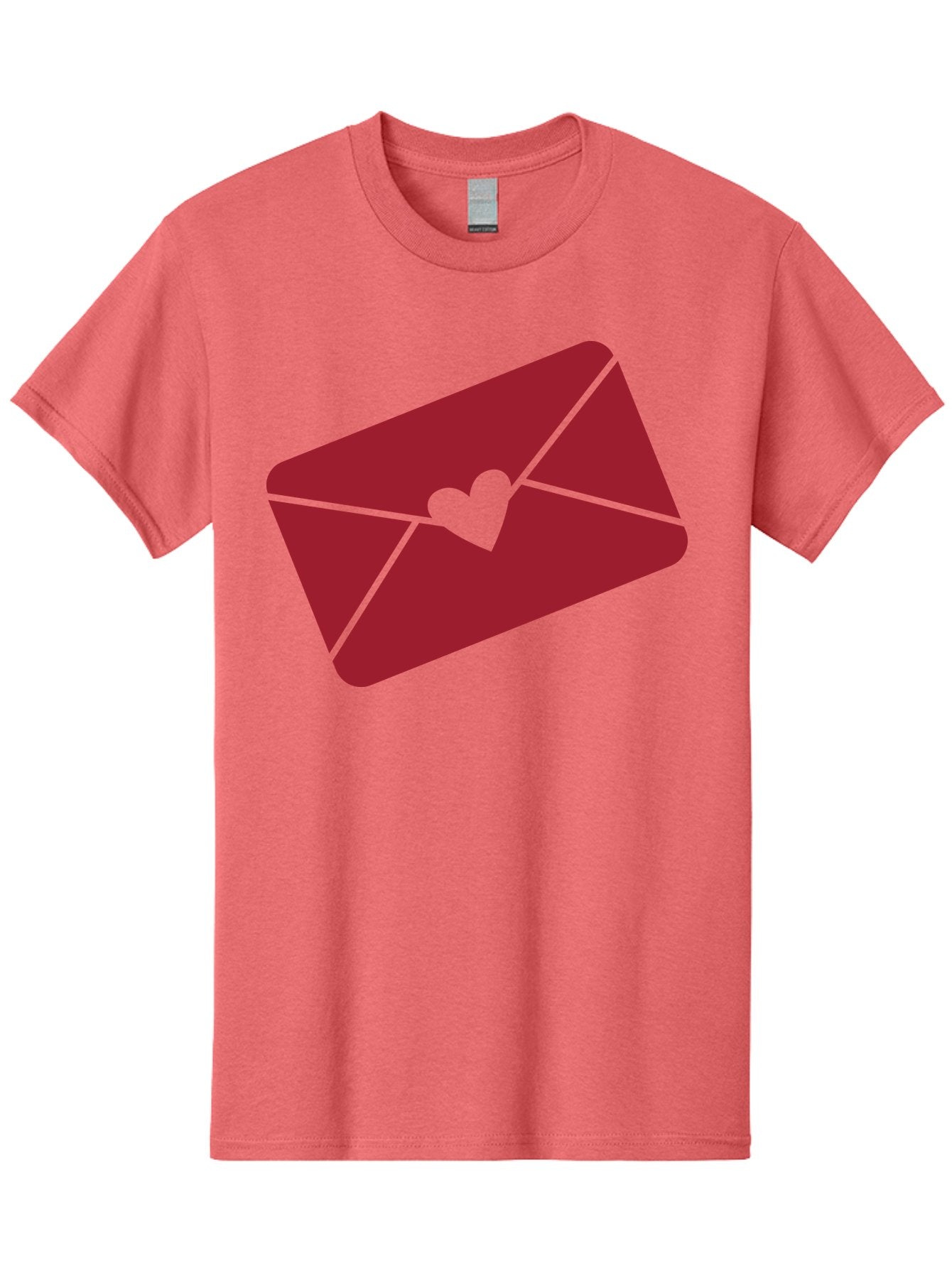 Envelope-With-Heart Men'S Graphic Tee, 100% Cotton, Comfortable Casual Summer Wear, Machine Washable, Love Letter, Romantic Gesture, Valentines Day Card, Heart Symbol, Sealed Envelope, Affectionate Message, Digital Illustration, Aac689 13