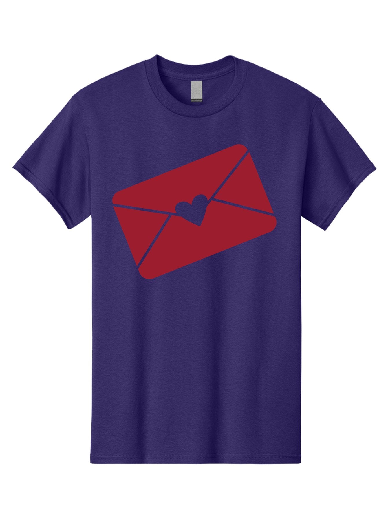 Envelope-With-Heart Men'S Graphic Tee, 100% Cotton, Comfortable Casual Summer Wear, Machine Washable, Love Letter, Romantic Gesture, Valentines Day Card, Heart Symbol, Sealed Envelope, Affectionate Message, Digital Illustration, Aac689 7