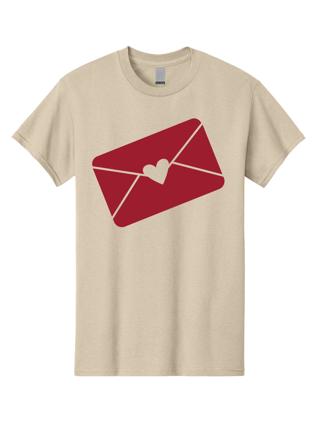 Envelope-With-Heart Men'S Graphic Tee, 100% Cotton, Comfortable Casual Summer Wear, Machine Washable, Love Letter, Romantic Gesture, Valentines Day Card, Heart Symbol, Sealed Envelope, Affectionate Message, Digital Illustration, Aac689 8