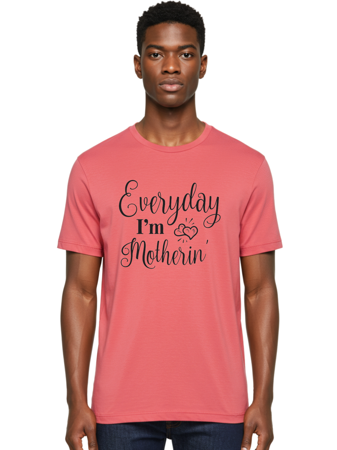Everyday-I-M-Motherin Men'S Graphic Tee, 100% Cotton, Comfortable Casual Summer Wear, Machine Washable, Funny Mother In Law Quote, Quirky Humor, Humorous Saying, Mother In Law Gift, Funny Gift Ideas, Sarcastic Quote, Humorous Phrases, Aac693 18