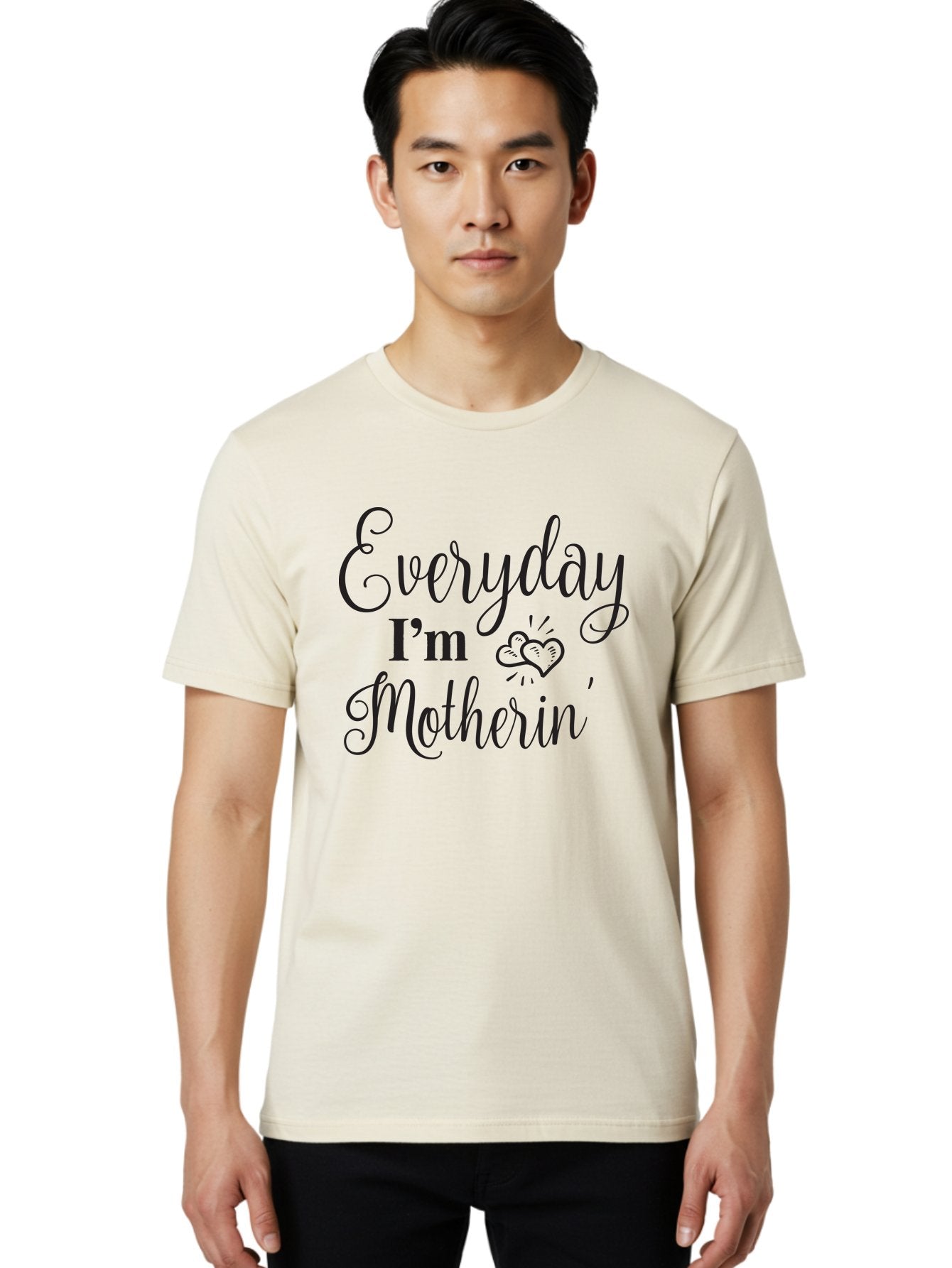 Everyday-I-M-Motherin Men'S Graphic Tee, 100% Cotton, Comfortable Casual Summer Wear, Machine Washable, Funny Mother In Law Quote, Quirky Humor, Humorous Saying, Mother In Law Gift, Funny Gift Ideas, Sarcastic Quote, Humorous Phrases, Aac693 18
