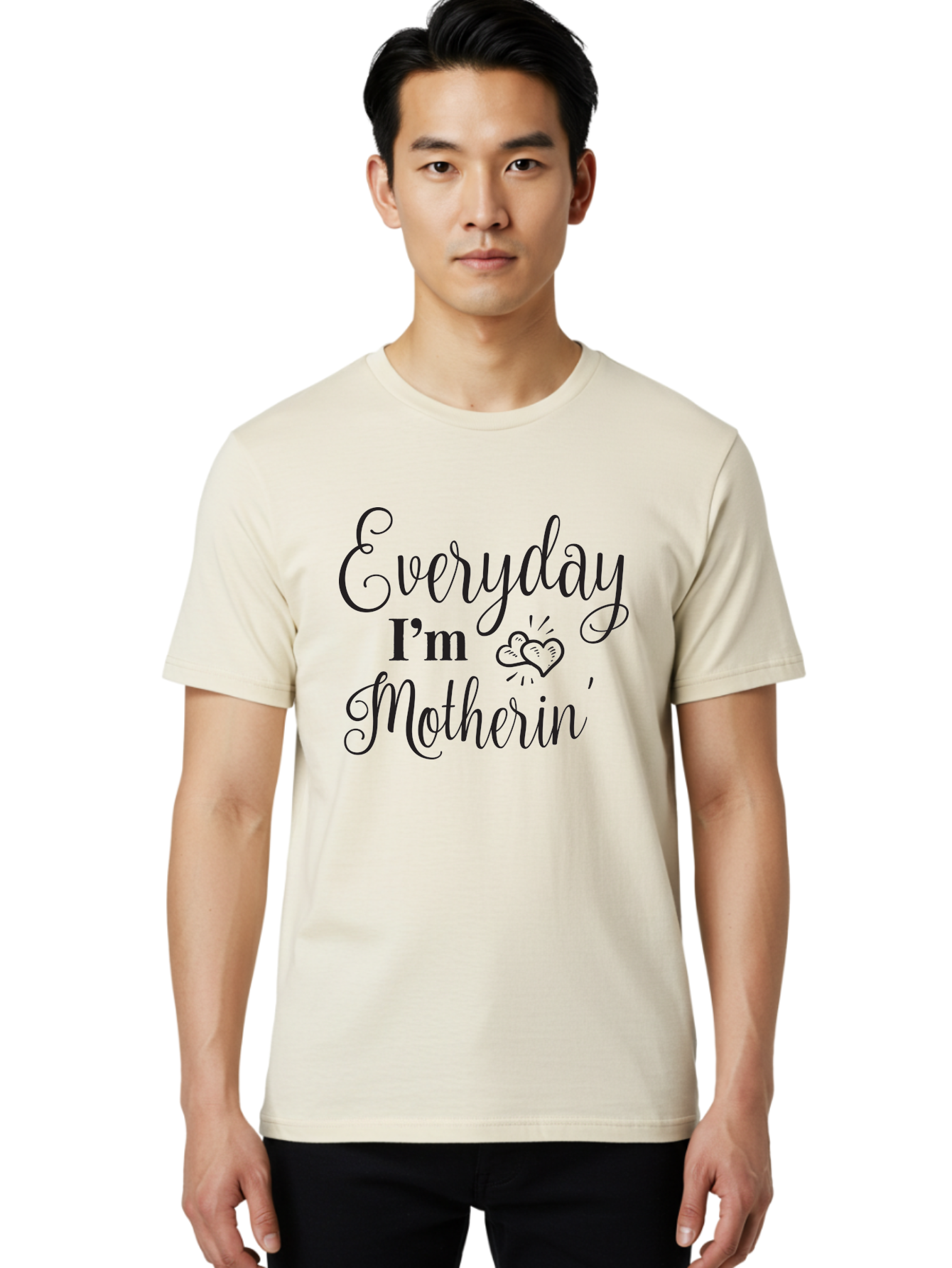 Everyday-I-M-Motherin Men'S Graphic Tee, 100% Cotton, Comfortable Casual Summer Wear, Machine Washable, Funny Mother In Law Quote, Quirky Humor, Humorous Saying, Mother In Law Gift, Funny Gift Ideas, Sarcastic Quote, Humorous Phrases, Aac693 24