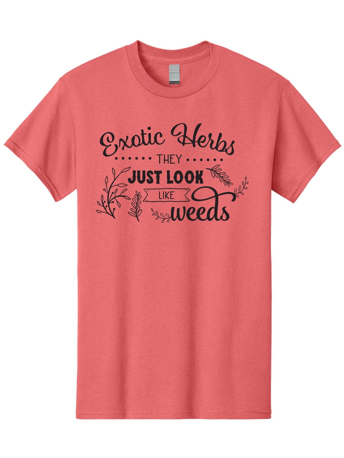 Exotic-Herbs Men'S Graphic Tee, 100% Cotton, Comfortable Casual Summer Wear, Machine Washable, Exotic Herbs, Herbal Remedies, Natural Healing, Medicinal Plants, Botanical Art, Typography Design, Herb Gardening, Wellness Products Aac697 5