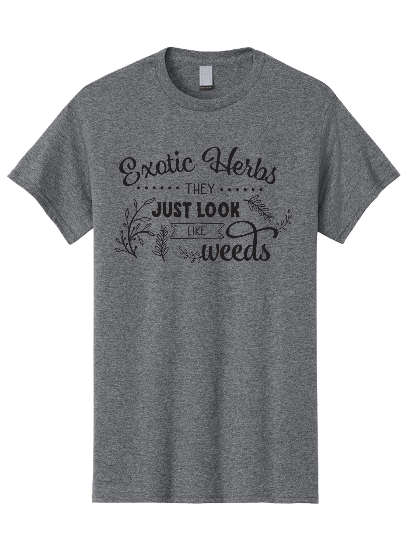 Exotic-Herbs Men'S Graphic Tee, 100% Cotton, Comfortable Casual Summer Wear, Machine Washable, Exotic Herbs, Herbal Remedies, Natural Healing, Medicinal Plants, Botanical Art, Typography Design, Herb Gardening, Wellness Products Aac697 6