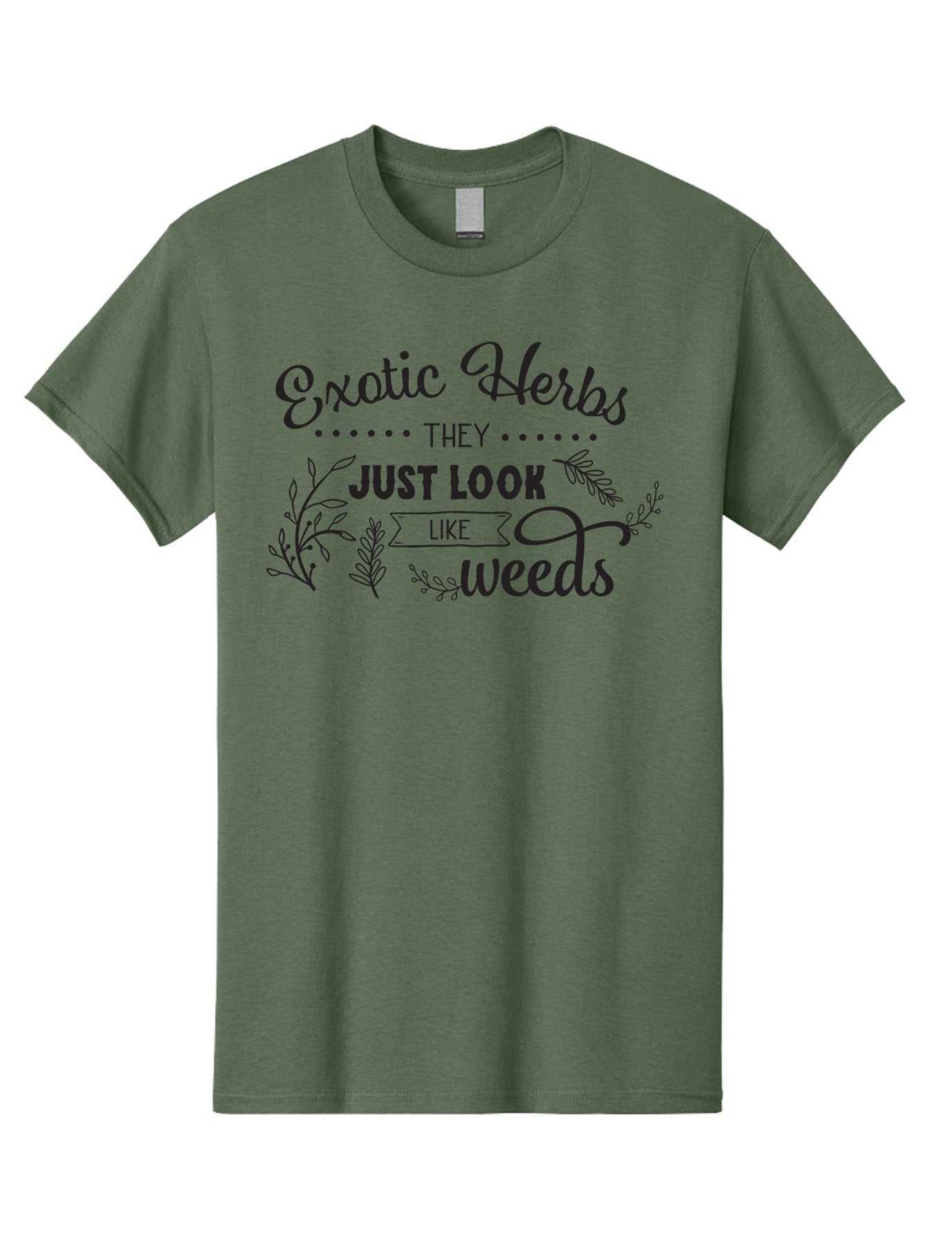 Exotic-Herbs Men'S Graphic Tee, 100% Cotton, Comfortable Casual Summer Wear, Machine Washable, Exotic Herbs, Herbal Remedies, Natural Healing, Medicinal Plants, Botanical Art, Typography Design, Herb Gardening, Wellness Products Aac697 8