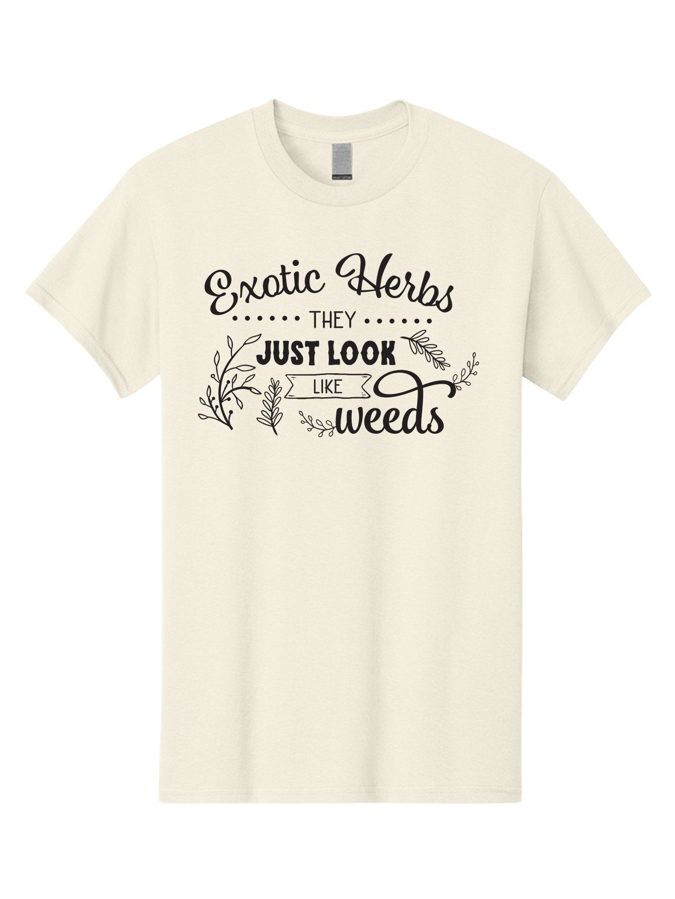 Exotic-Herbs Men'S Graphic Tee, 100% Cotton, Comfortable Casual Summer Wear, Machine Washable, Exotic Herbs, Herbal Remedies, Natural Healing, Medicinal Plants, Botanical Art, Typography Design, Herb Gardening, Wellness Products Aac697 11