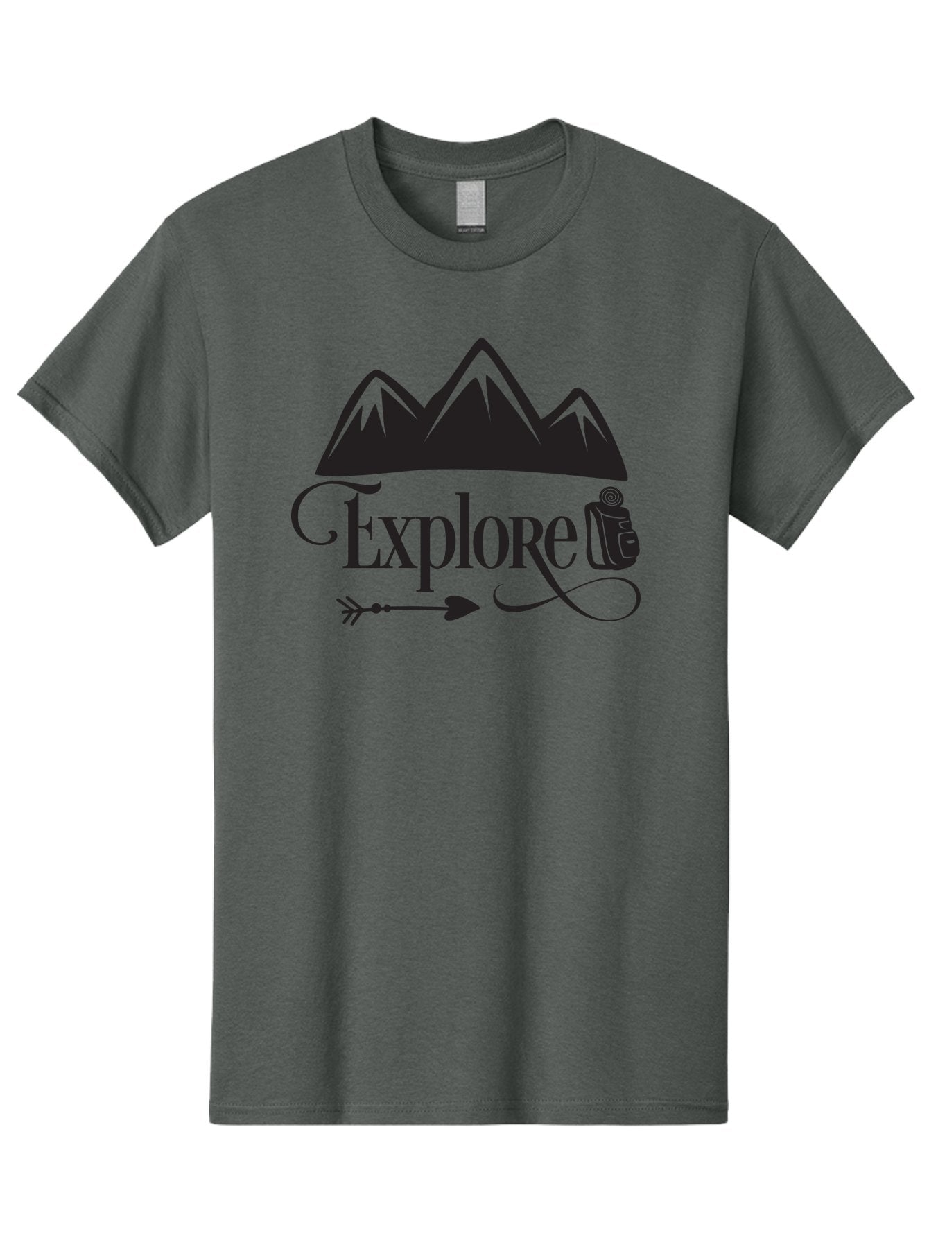 Explored Men'S Graphic Tee, 100% Cotton, Comfortable Casual Summer Wear, Machine Washable, Explore, Adventure, Travel, Mountains, Tourism, Expedition, Discovery, Wanderlust, Adventure Travel, Exploration Aac698 13