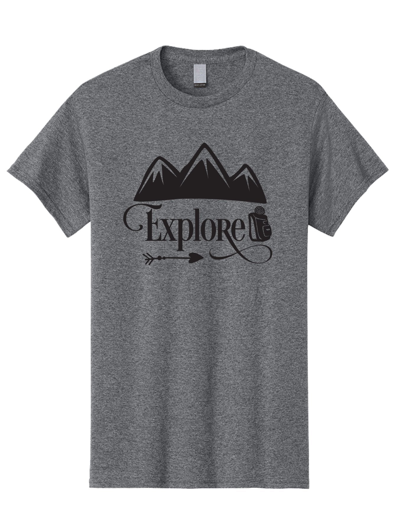 Explored Men'S Graphic Tee, 100% Cotton, Comfortable Casual Summer Wear, Machine Washable, Explore, Adventure, Travel, Mountains, Tourism, Expedition, Discovery, Wanderlust, Adventure Travel, Exploration Aac698 4