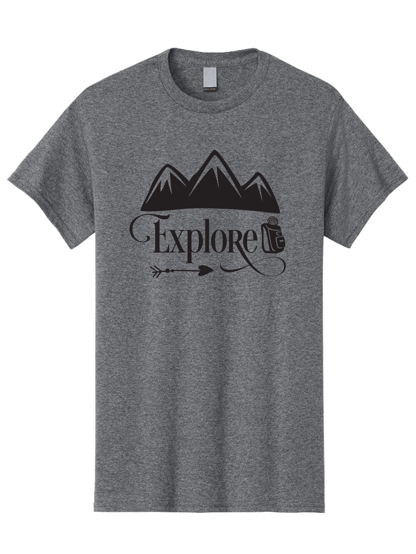 Explored Men'S Graphic Tee, 100% Cotton, Comfortable Casual Summer Wear, Machine Washable, Explore, Adventure, Travel, Mountains, Tourism, Expedition, Discovery, Wanderlust, Adventure Travel, Exploration Aac698 23