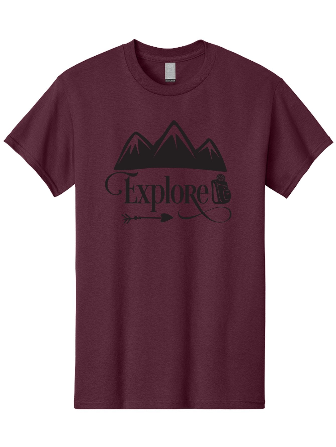 Explored Men'S Graphic Tee, 100% Cotton, Comfortable Casual Summer Wear, Machine Washable, Explore, Adventure, Travel, Mountains, Tourism, Expedition, Discovery, Wanderlust, Adventure Travel, Exploration Aac698 10