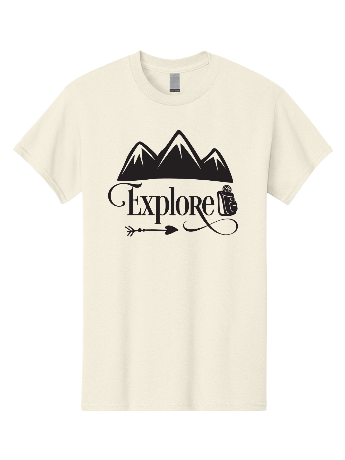Explored Men'S Graphic Tee, 100% Cotton, Comfortable Casual Summer Wear, Machine Washable, Explore, Adventure, Travel, Mountains, Tourism, Expedition, Discovery, Wanderlust, Adventure Travel, Exploration Aac698