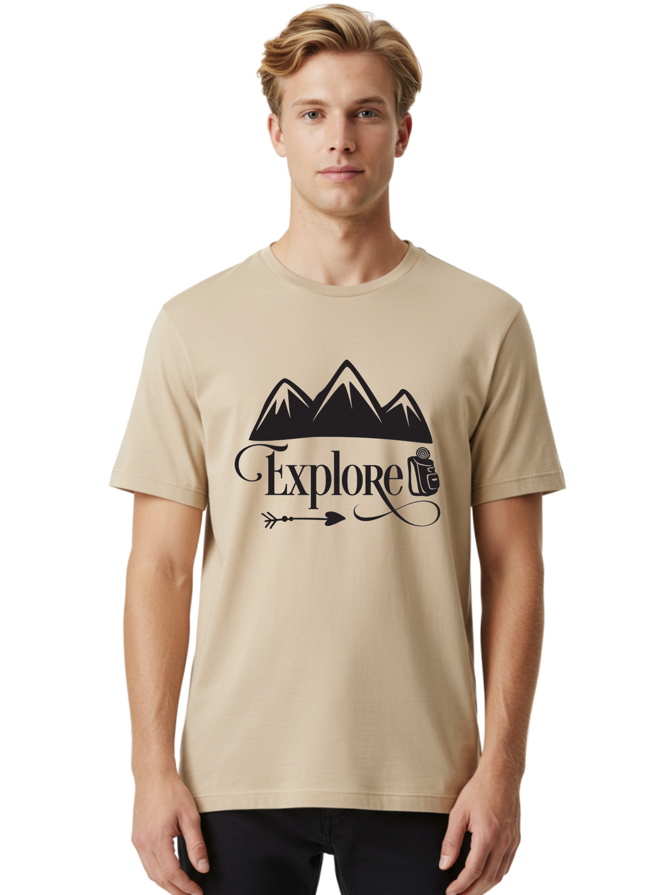 Explored Men'S Graphic Tee, 100% Cotton, Comfortable Casual Summer Wear, Machine Washable, Explore, Adventure, Travel, Mountains, Tourism, Expedition, Discovery, Wanderlust, Adventure Travel, Exploration Aac698 14