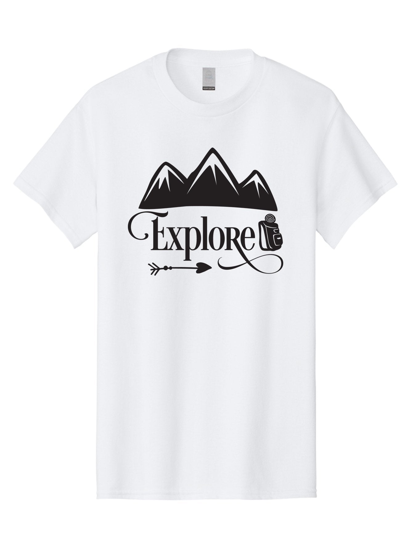 Explored Men'S Graphic Tee, 100% Cotton, Comfortable Casual Summer Wear, Machine Washable, Explore, Adventure, Travel, Mountains, Tourism, Expedition, Discovery, Wanderlust, Adventure Travel, Exploration Aac698 8