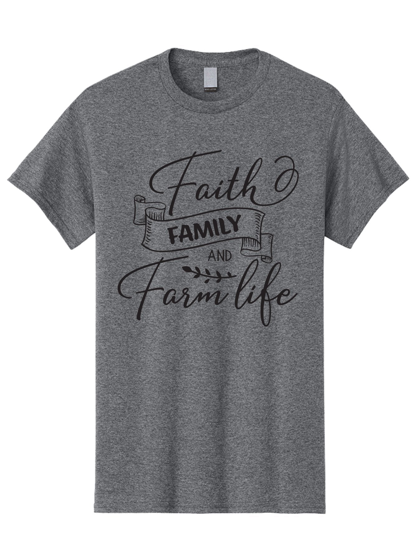 Faith-Family-And-Farm-Life Men'S Graphic Tee, 100% Cotton, Comfortable Casual Summer Wear, Machine Washable, Faith And Family Values, Farm Life, Rural Living, Agricultural Lifestyle, Family Bonding, Country Charm, Inspirational Quotes, Aac701 6