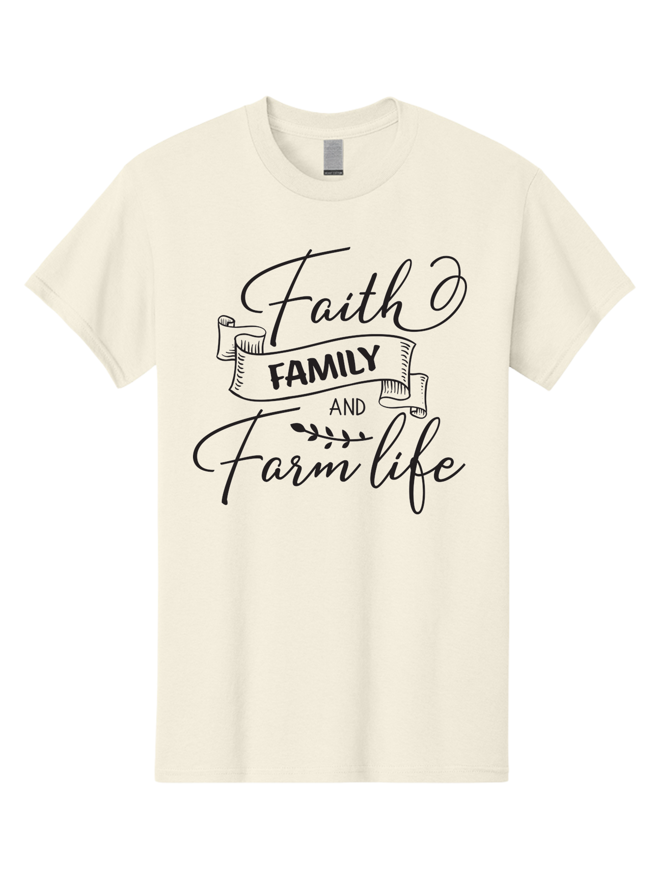 Faith-Family-And-Farm-Life Men'S Graphic Tee, 100% Cotton, Comfortable Casual Summer Wear, Machine Washable, Faith And Family Values, Farm Life, Rural Living, Agricultural Lifestyle, Family Bonding, Country Charm, Inspirational Quotes, Aac701 5