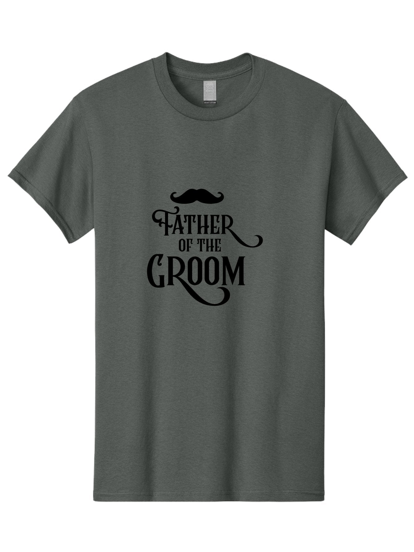 Father-Of-Groom Men'S Graphic Tee, 100% Cotton, Comfortable Casual Summer Wear, Machine Washable, Father Of The Groom, Wedding Party, Stylish Mustache, Elegant Typography, Classic Design, Stylish Text, Groom'S Father Aac710 14