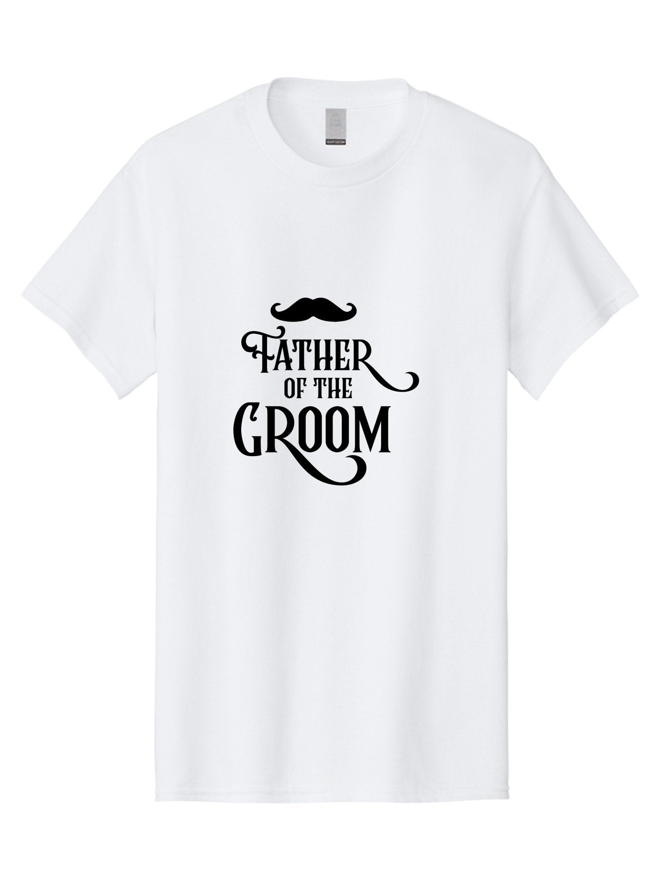 Father-Of-Groom Men'S Graphic Tee, 100% Cotton, Comfortable Casual Summer Wear, Machine Washable, Father Of The Groom, Wedding Party, Stylish Mustache, Elegant Typography, Classic Design, Stylish Text, Groom'S Father Aac710 9