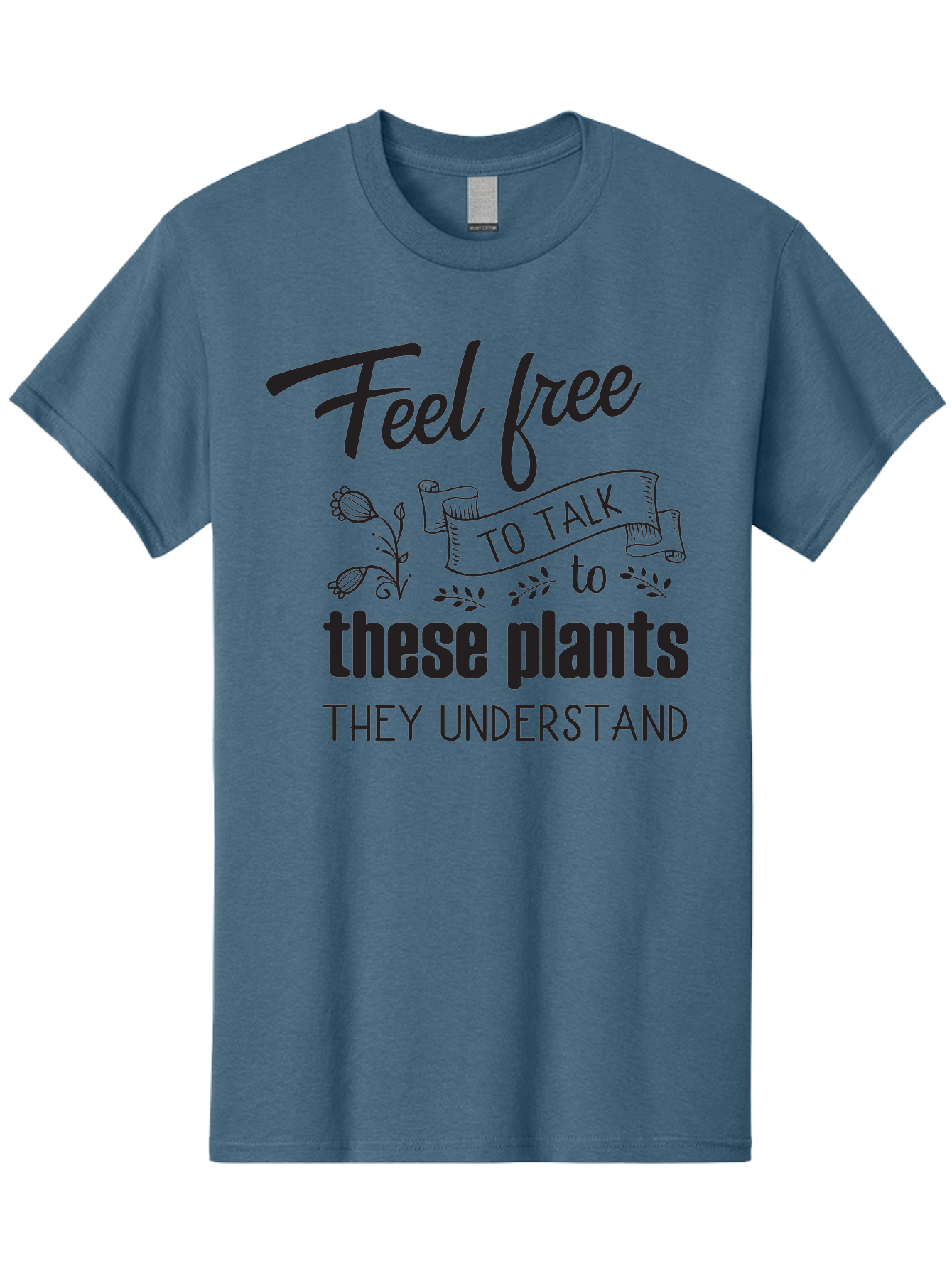 Feel-Free-To-Talk-To-These-Plants Men'S Graphic Tee, 100% Cotton, Comfortable Casual Summer Wear, Machine Washable, Feel Free To Talk To Plants, Plant Love, Plant Care, Gardening Tips, Plant Quotes, Nature Lovers, Green Thumb, Houseplants, Aac713 23