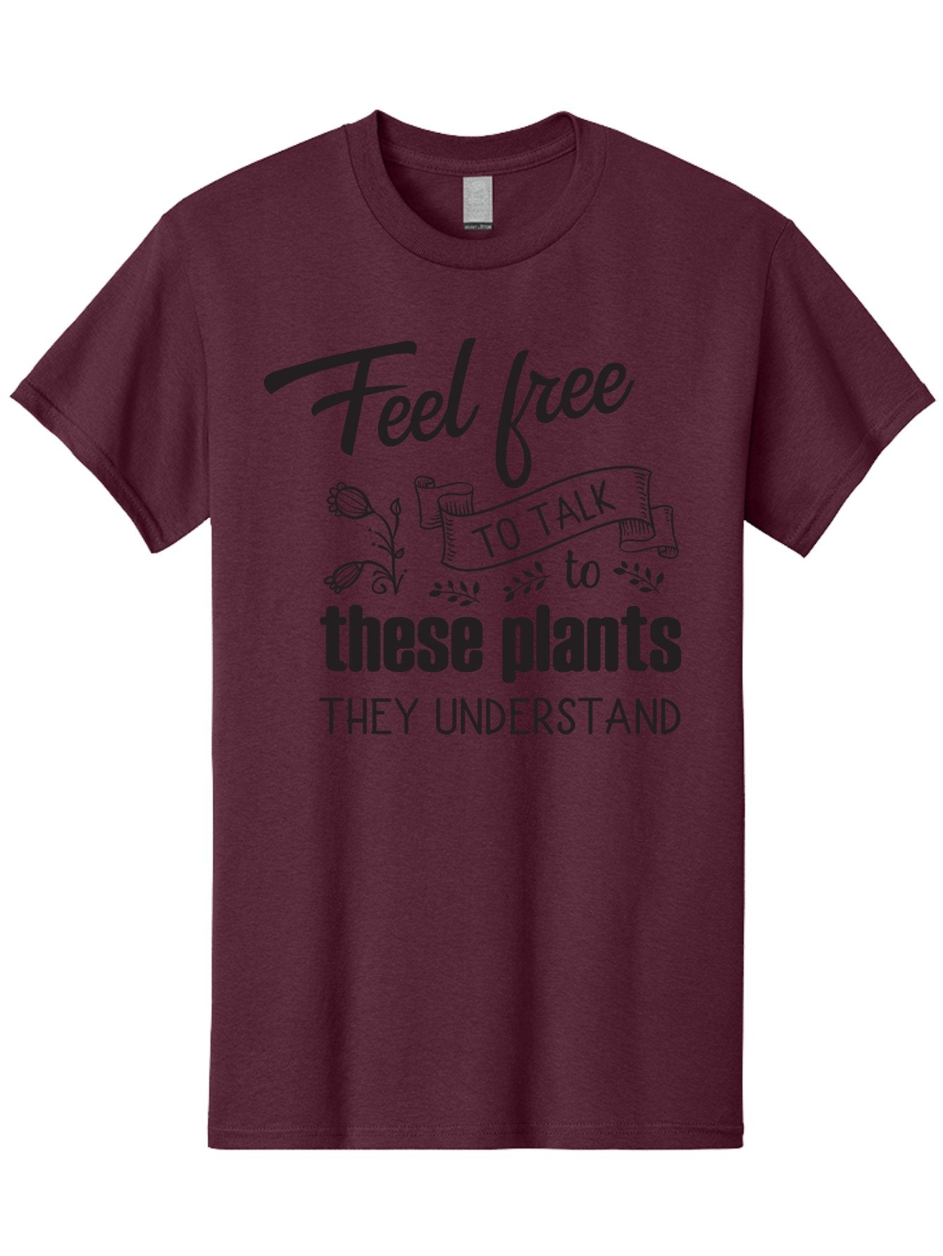 Feel-Free-To-Talk-To-These-Plants Men'S Graphic Tee, 100% Cotton, Comfortable Casual Summer Wear, Machine Washable, Feel Free To Talk To Plants, Plant Love, Plant Care, Gardening Tips, Plant Quotes, Nature Lovers, Green Thumb, Houseplants, Aac713 10
