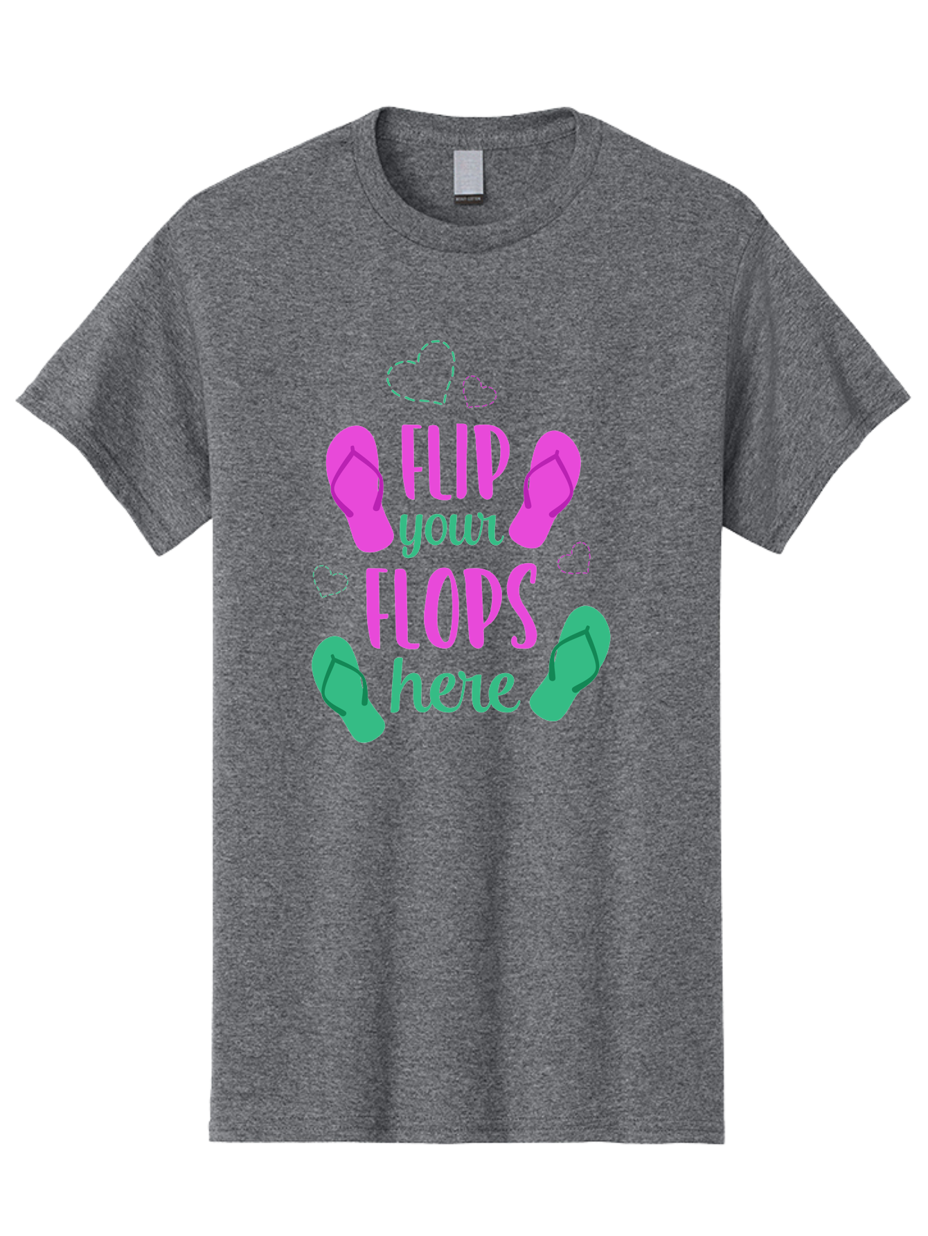 Flip-Flops Men'S Graphic Tee, 100% Cotton, Comfortable Casual Summer Wear, Machine Washable, Flip Flops, Summer Vibes, Beachwear, Tropical Style, Fashion Accessories, Playful Design, Casual Footwear, Vacation Mode, Fun Graphics Aac719