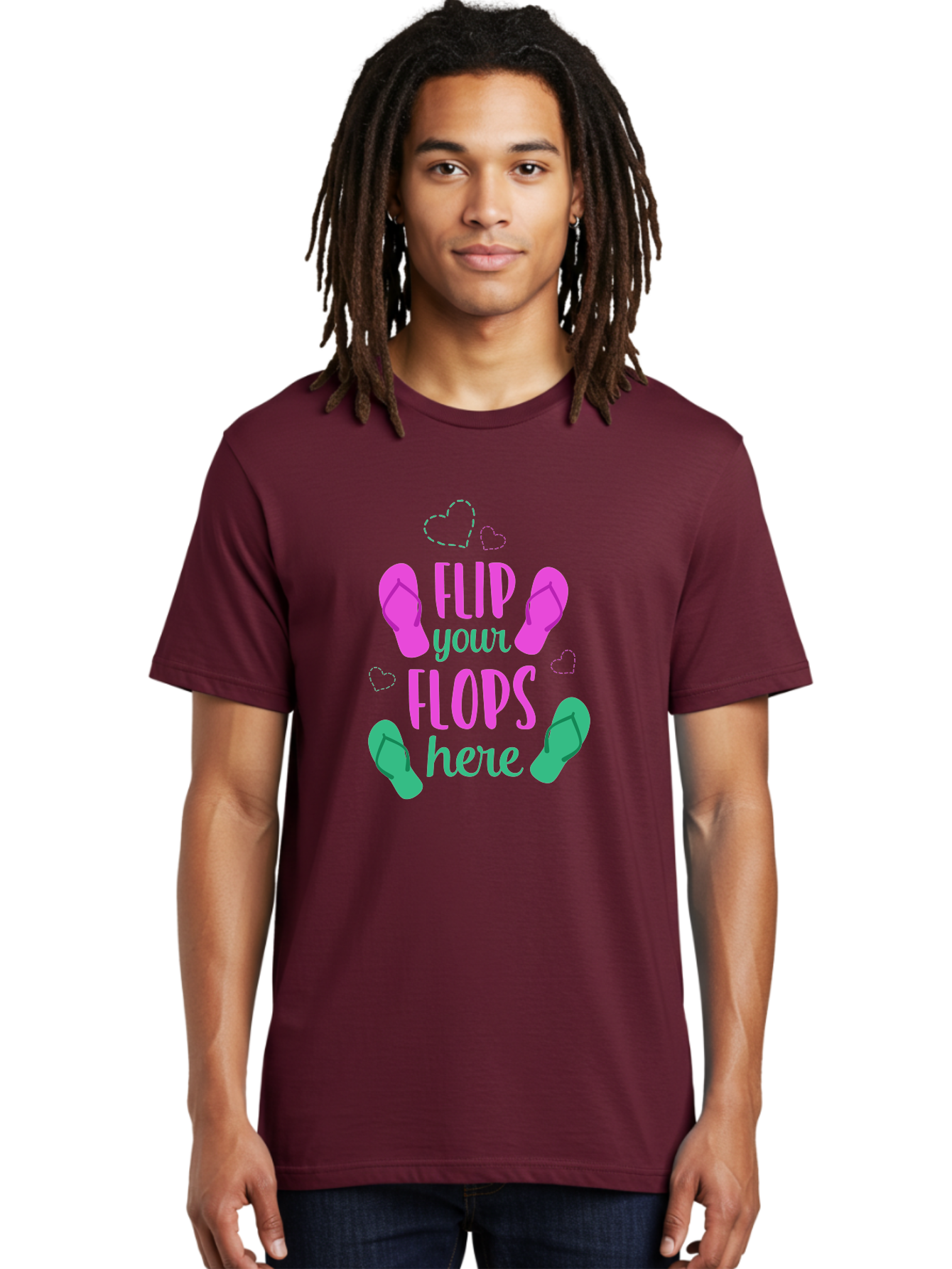 Flip-Flops Men'S Graphic Tee, 100% Cotton, Comfortable Casual Summer Wear, Machine Washable, Flip Flops, Summer Vibes, Beachwear, Tropical Style, Fashion Accessories, Playful Design, Casual Footwear, Vacation Mode, Fun Graphics Aac719 14