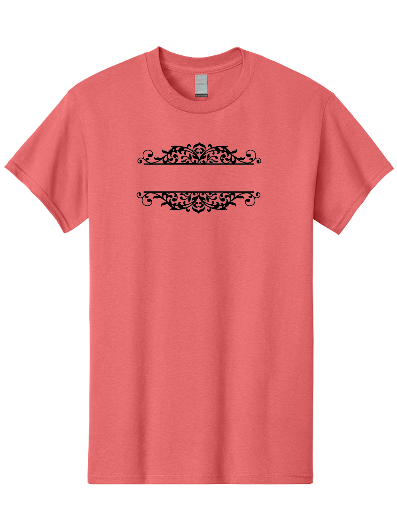 Floral-Deco Men'S Graphic Tee, 100% Cotton, Comfortable Casual Summer Wear, Machine Washable, Floral Dividers, Ornate Designs, Decorative Elements, Symmetrical Patterns, Vintage-Inspired, Elegant Designs, Luxury Feel, Sophisticated Decor Aac720 25