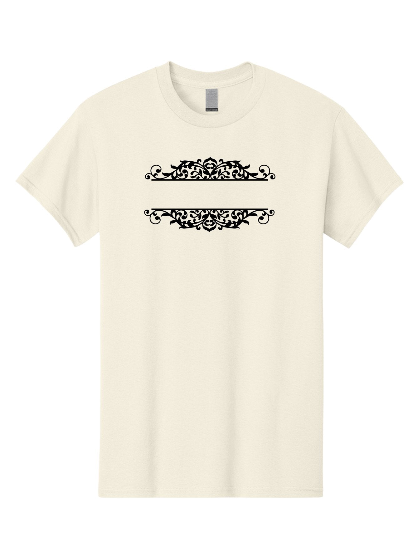 Floral-Deco Men'S Graphic Tee, 100% Cotton, Comfortable Casual Summer Wear, Machine Washable, Floral Dividers, Ornate Designs, Decorative Elements, Symmetrical Patterns, Vintage-Inspired, Elegant Designs, Luxury Feel, Sophisticated Decor Aac720 4