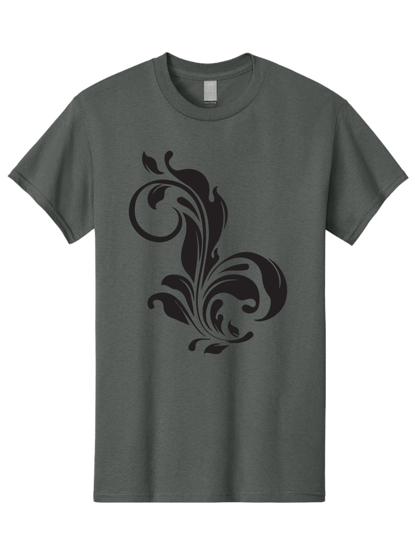 Floral-Design-3 Men'S Graphic Tee, 100% Cotton, Comfortable Casual Summer Wear, Machine Washable, Floral Motif, Decorative Element, Luxury Design, Abstract Art, Elegant Pattern, Ornate Style, Classic Symbol Aac723 3