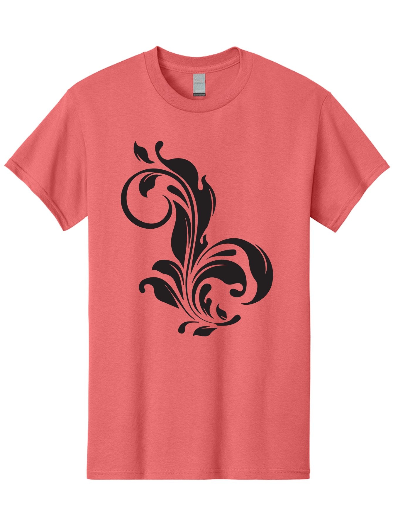 Floral-Design-3 Men'S Graphic Tee, 100% Cotton, Comfortable Casual Summer Wear, Machine Washable, Floral Motif, Decorative Element, Luxury Design, Abstract Art, Elegant Pattern, Ornate Style, Classic Symbol Aac723 6