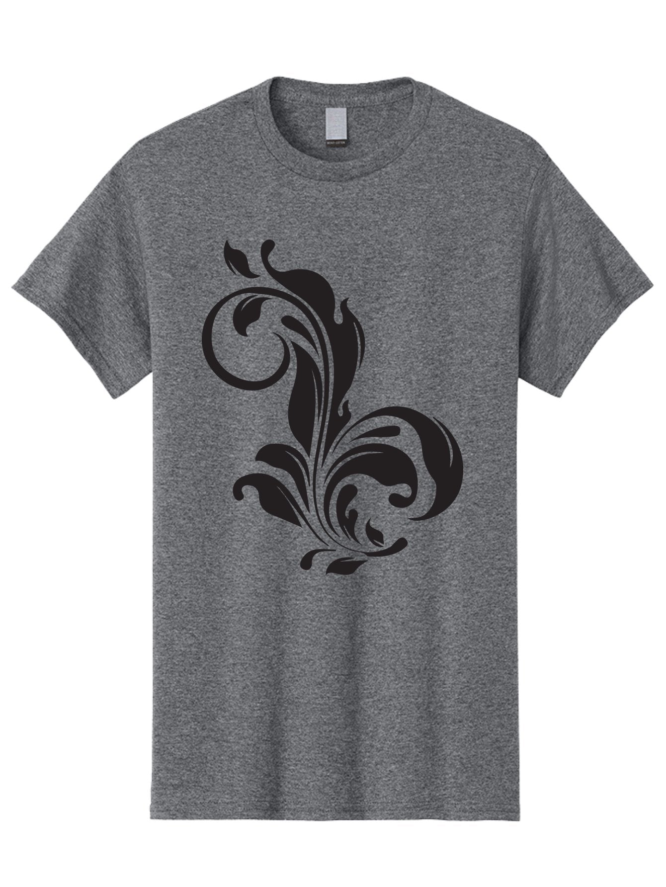 Floral-Design-3 Men'S Graphic Tee, 100% Cotton, Comfortable Casual Summer Wear, Machine Washable, Floral Motif, Decorative Element, Luxury Design, Abstract Art, Elegant Pattern, Ornate Style, Classic Symbol Aac723