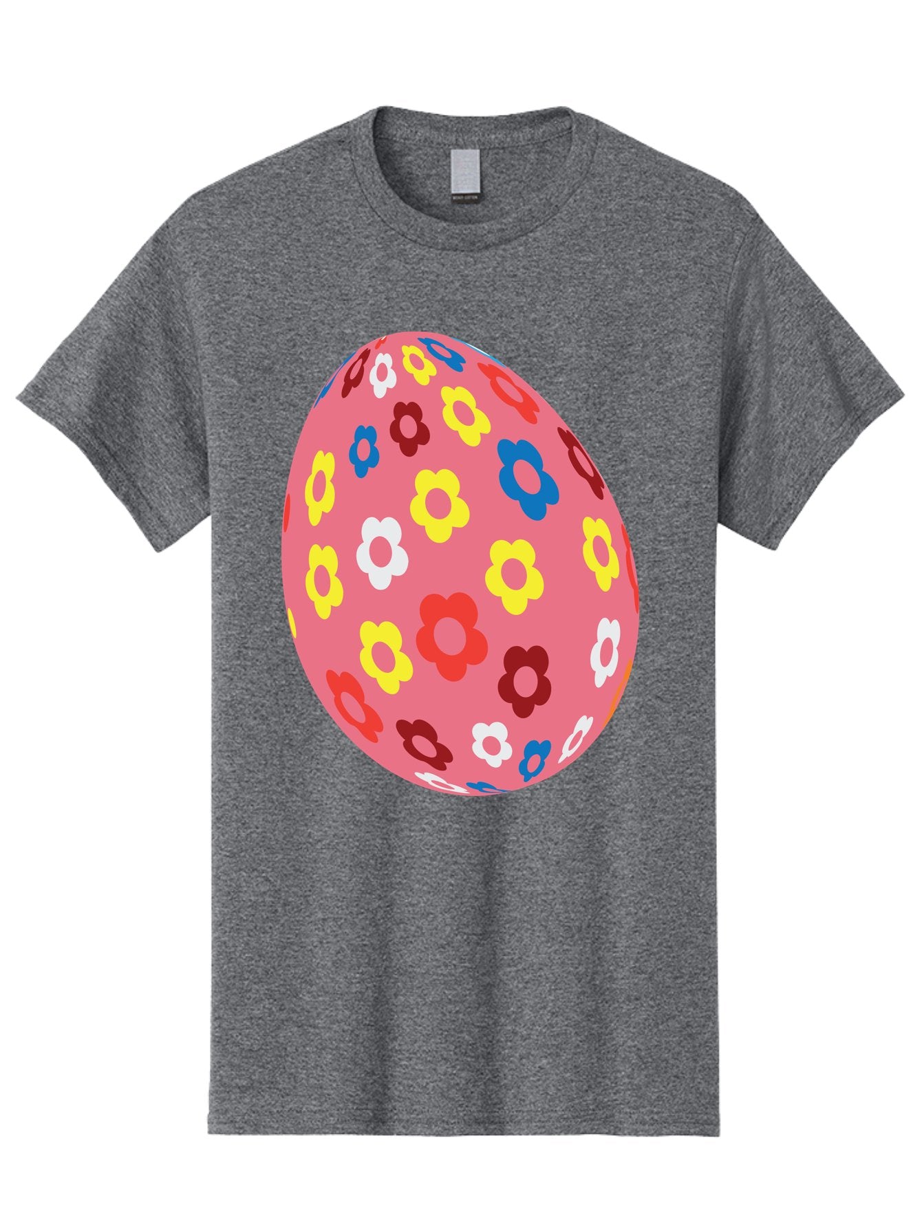 Floral-Easter-Egg-1 Men'S Graphic Tee, 100% Cotton, Comfortable Casual Summer Wear, Machine Washable, Pink Egg, Floral Pattern, Colorful Flowers, Easter Decoration, Spring Theme, Festive Design, Vibrant Colors, Easter Egg, Flower Pattern, Aac725 14