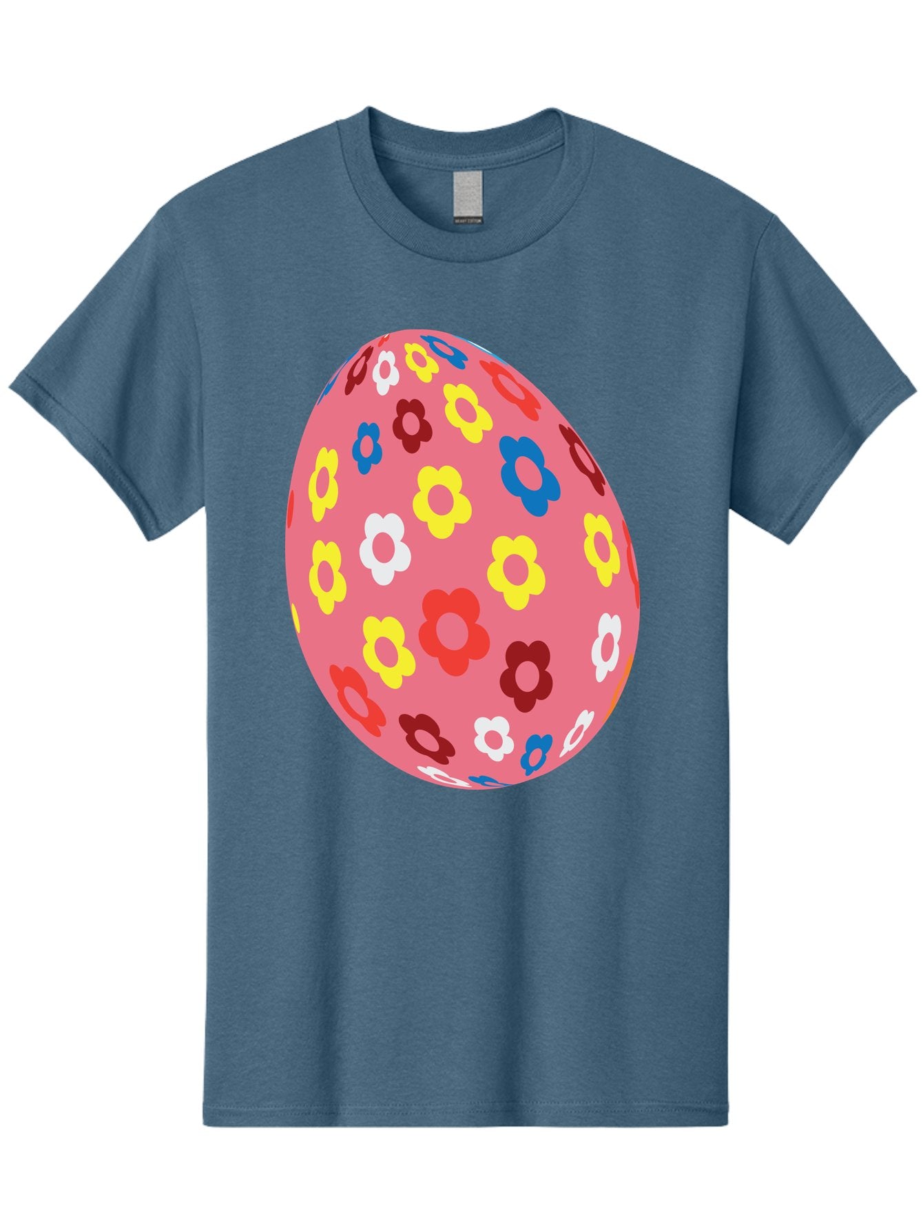 Floral-Easter-Egg-1 Men'S Graphic Tee, 100% Cotton, Comfortable Casual Summer Wear, Machine Washable, Pink Egg, Floral Pattern, Colorful Flowers, Easter Decoration, Spring Theme, Festive Design, Vibrant Colors, Easter Egg, Flower Pattern, Aac725 9