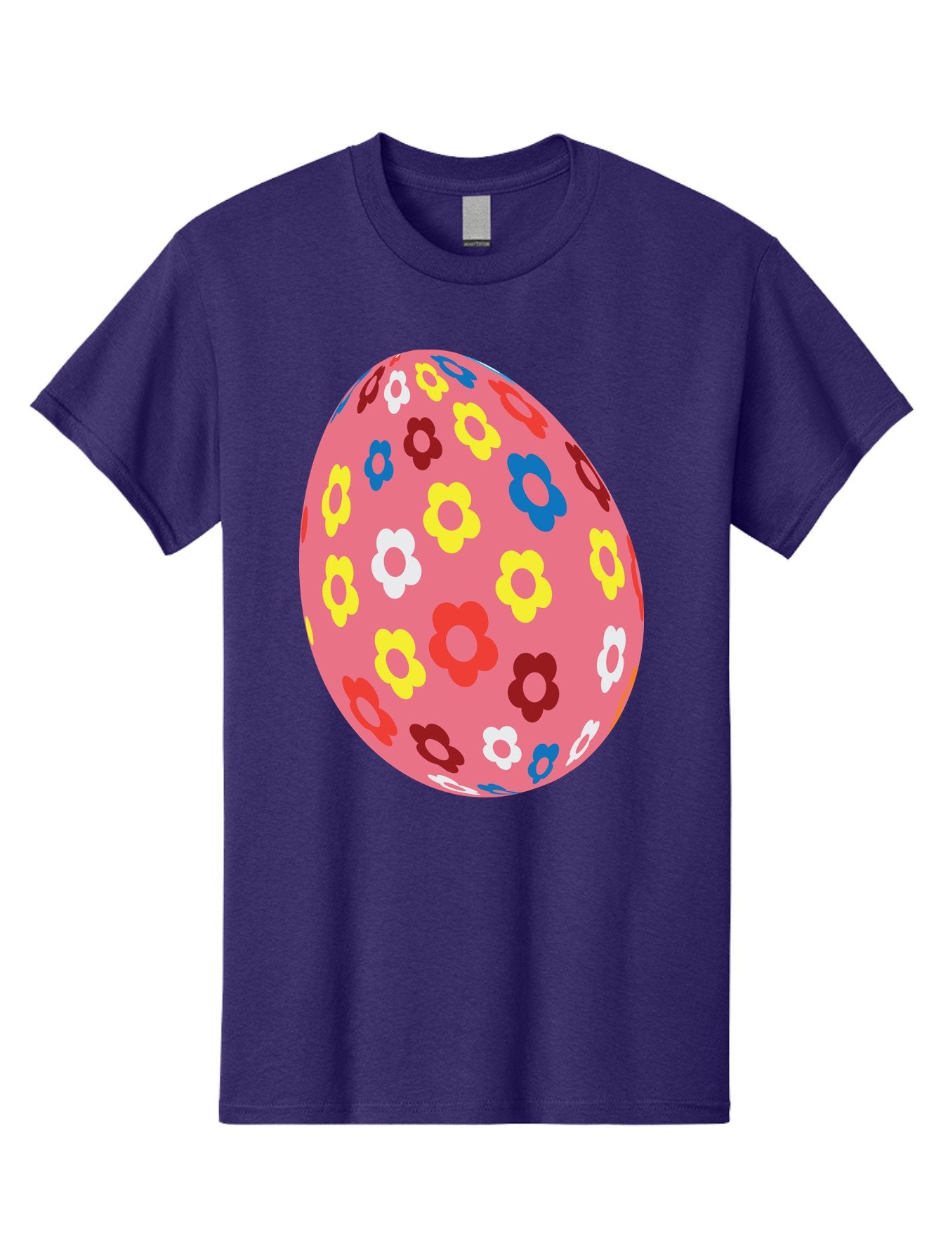 Floral-Easter-Egg-1 Men'S Graphic Tee, 100% Cotton, Comfortable Casual Summer Wear, Machine Washable, Pink Egg, Floral Pattern, Colorful Flowers, Easter Decoration, Spring Theme, Festive Design, Vibrant Colors, Easter Egg, Flower Pattern, Aac725 15