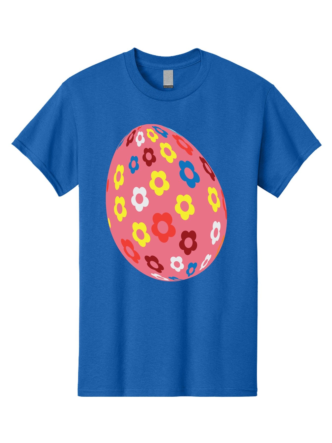 Floral-Easter-Egg-1 Men'S Graphic Tee, 100% Cotton, Comfortable Casual Summer Wear, Machine Washable, Pink Egg, Floral Pattern, Colorful Flowers, Easter Decoration, Spring Theme, Festive Design, Vibrant Colors, Easter Egg, Flower Pattern, Aac725 10