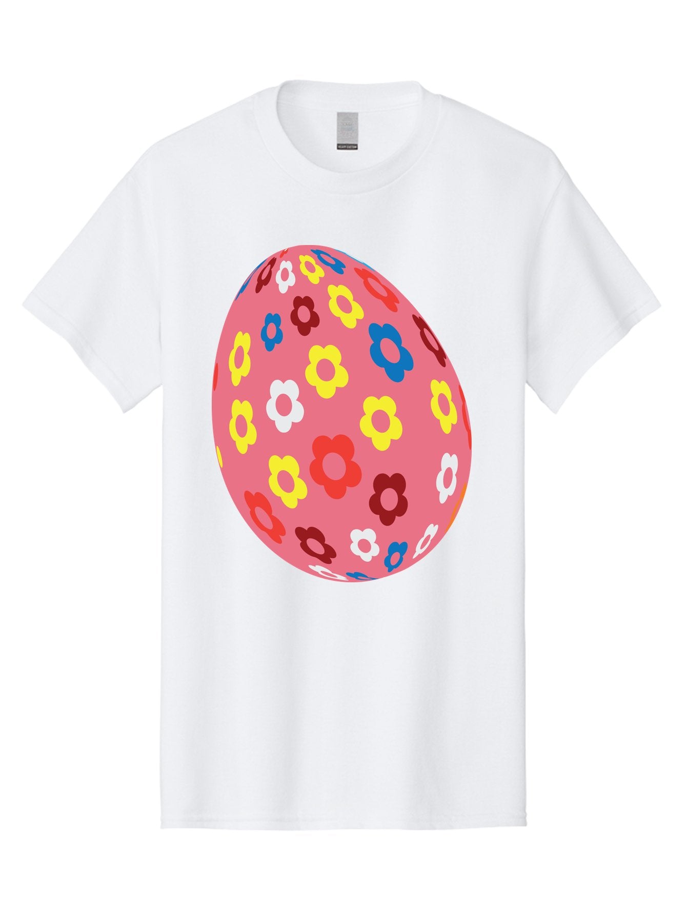 Floral-Easter-Egg-1 Men'S Graphic Tee, 100% Cotton, Comfortable Casual Summer Wear, Machine Washable, Pink Egg, Floral Pattern, Colorful Flowers, Easter Decoration, Spring Theme, Festive Design, Vibrant Colors, Easter Egg, Flower Pattern, Aac725 8