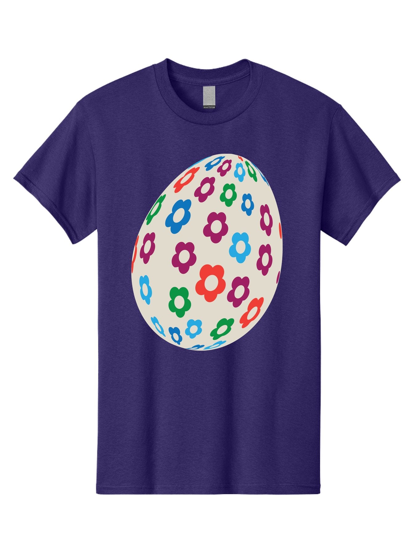 Floral-Egg-1 Men'S Graphic Tee, 100% Cotton, Comfortable Casual Summer Wear, Machine Washable, Colorful Flowers, Easter Egg Decoration, Floral Pattern, Pastel Colors, Festive Design, Spring Theme, Easter Celebration Aac729 11