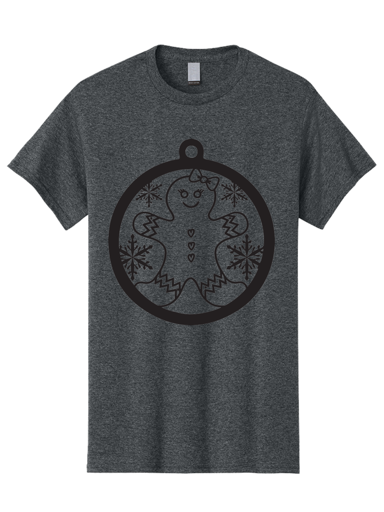 Gingerbread-Man-Ornament Men'S Graphic Tee, 100% Cotton, Comfortable Casual Summer Wear, Machine Washable, Gingerbread Man, Christmas Ornament, Festive Decor, Holiday Cheer, Winter Wonderland, Sweet Treats, Cookie Decoration, Charming Design, Aac755 29