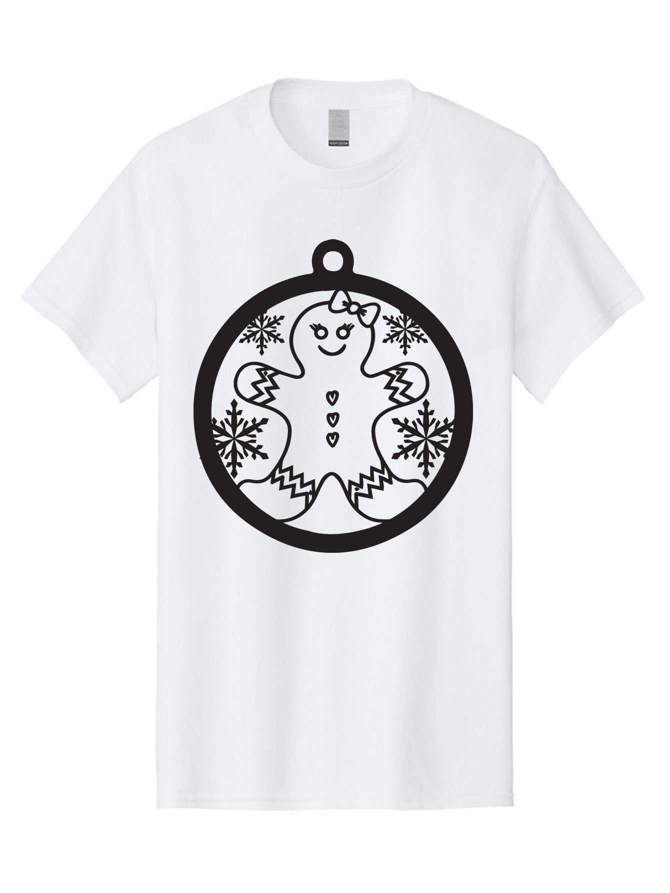 Gingerbread-Man-Ornament Men'S Graphic Tee, 100% Cotton, Comfortable Casual Summer Wear, Machine Washable, Gingerbread Man, Christmas Ornament, Festive Decor, Holiday Cheer, Winter Wonderland, Sweet Treats, Cookie Decoration, Charming Design, Aac755 8