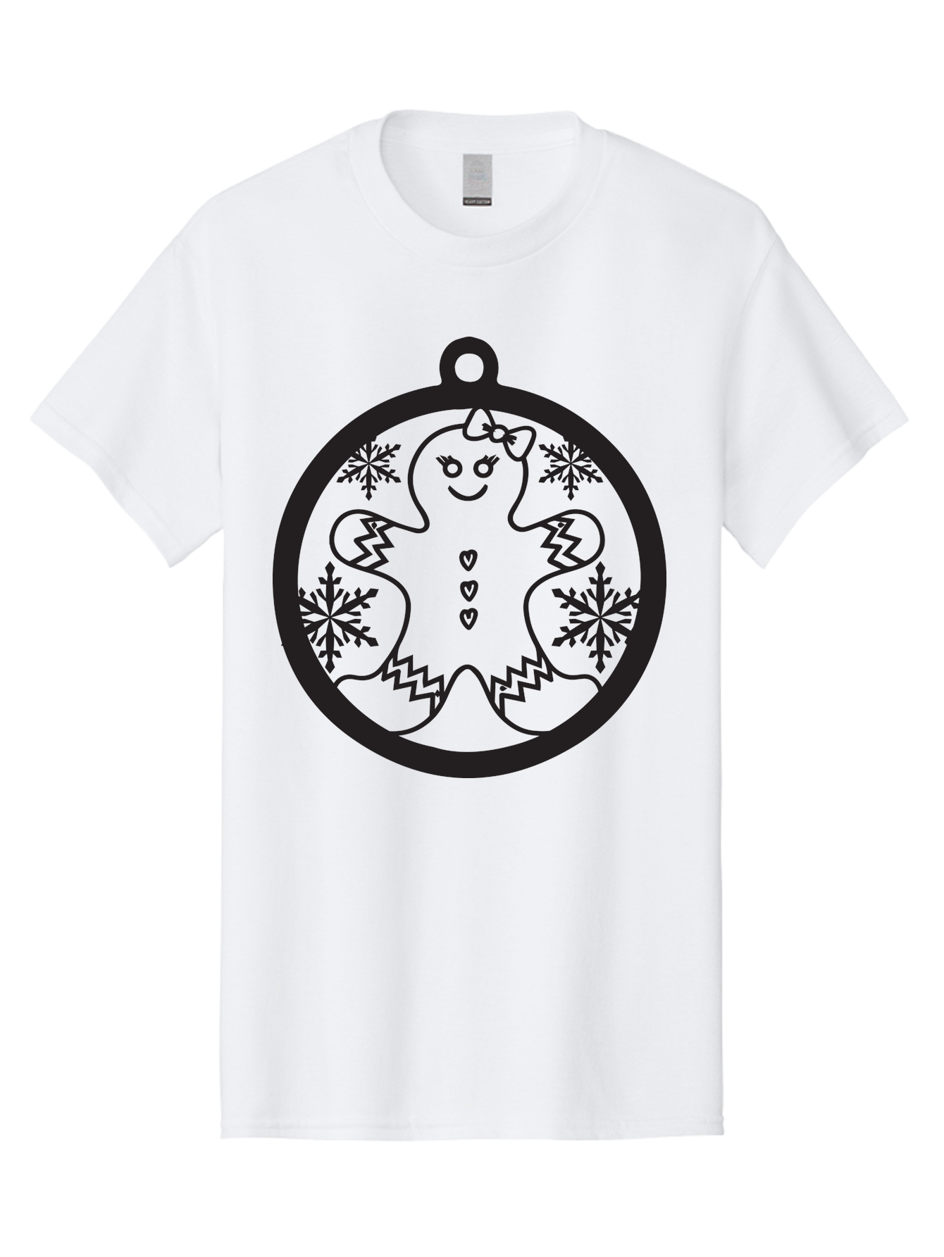 Gingerbread-Man-Ornament Men'S Graphic Tee, 100% Cotton, Comfortable Casual Summer Wear, Machine Washable, Gingerbread Man, Christmas Ornament, Festive Decor, Holiday Cheer, Winter Wonderland, Sweet Treats, Cookie Decoration, Charming Design, Aac755 11